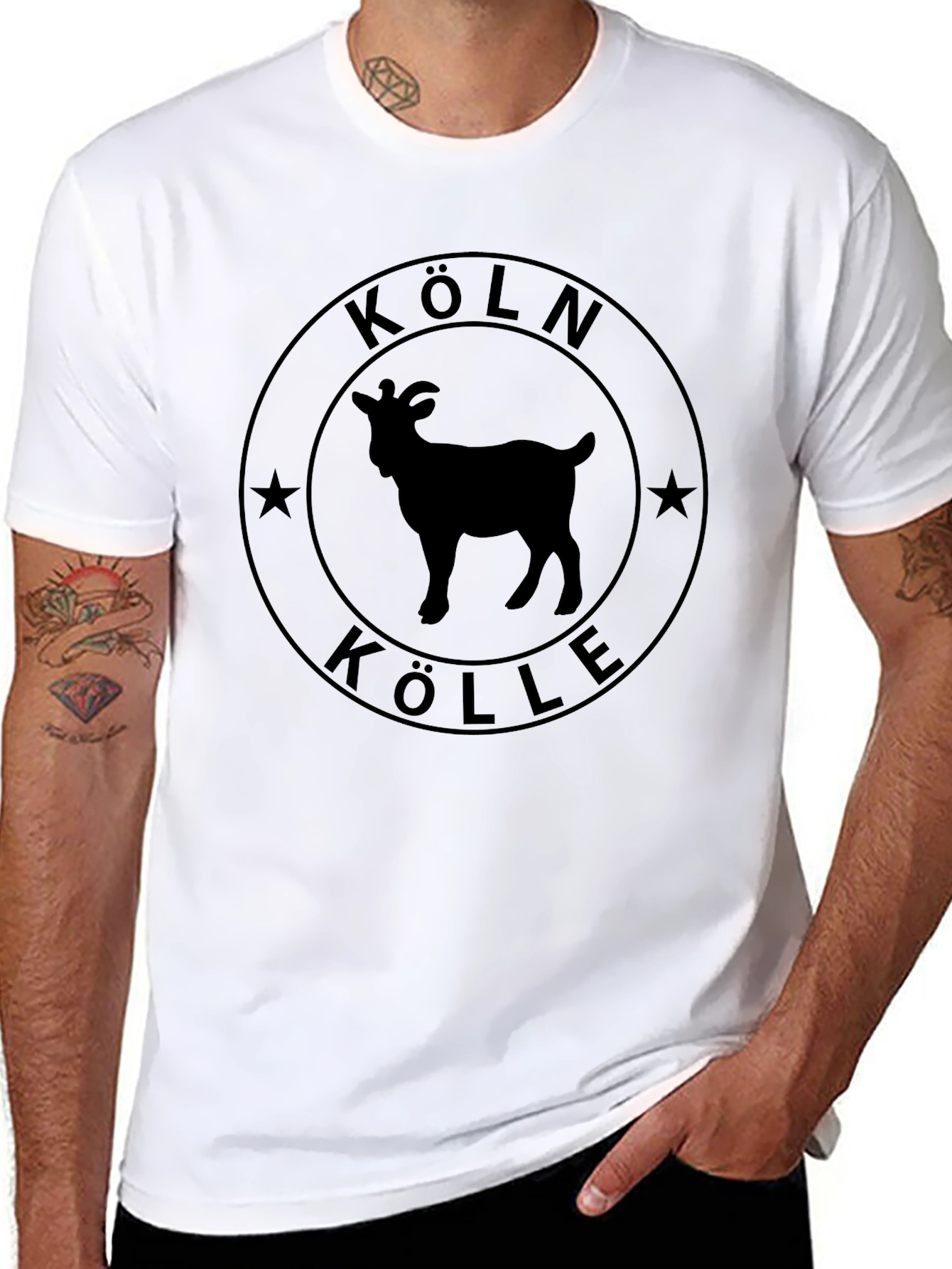 Köln Kölle Goat Graphic Tee - Black T-Shirt