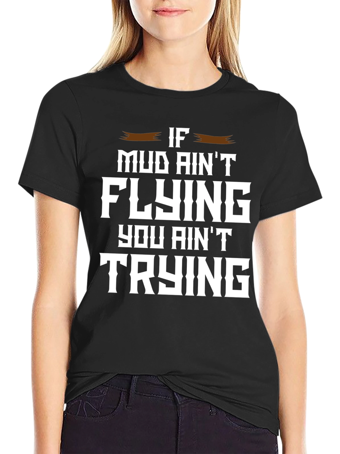 Mud Flying Graphic Tee - Black