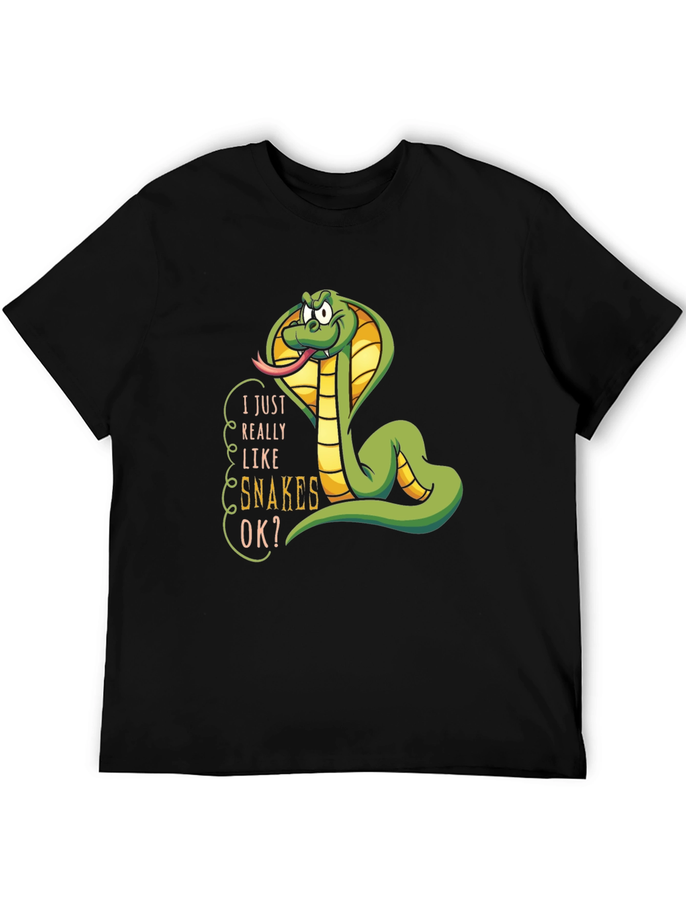I Really Like Snakes OK? Graphic T-Shirt