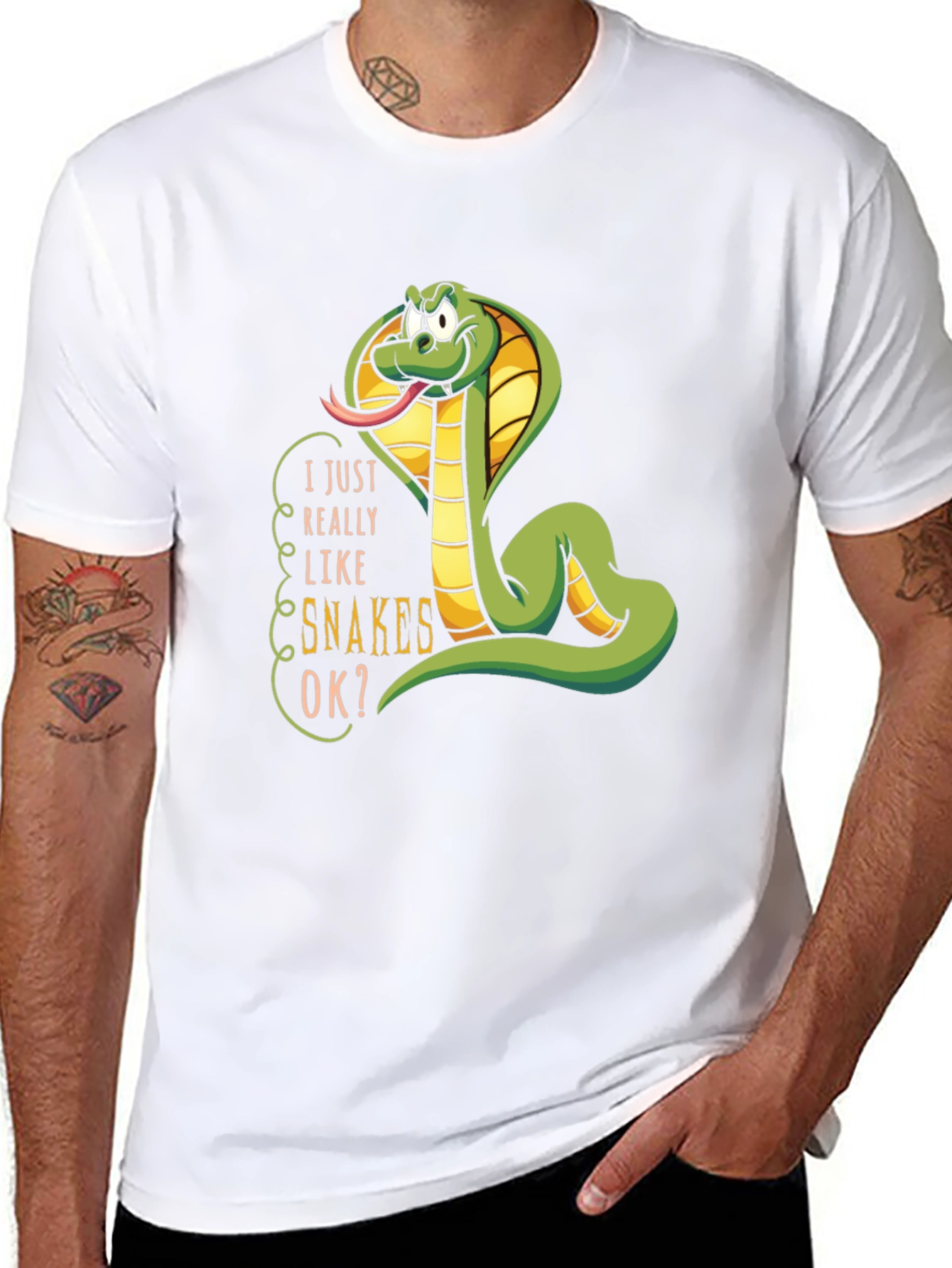 I Really Like Snakes OK? Graphic T-Shirt