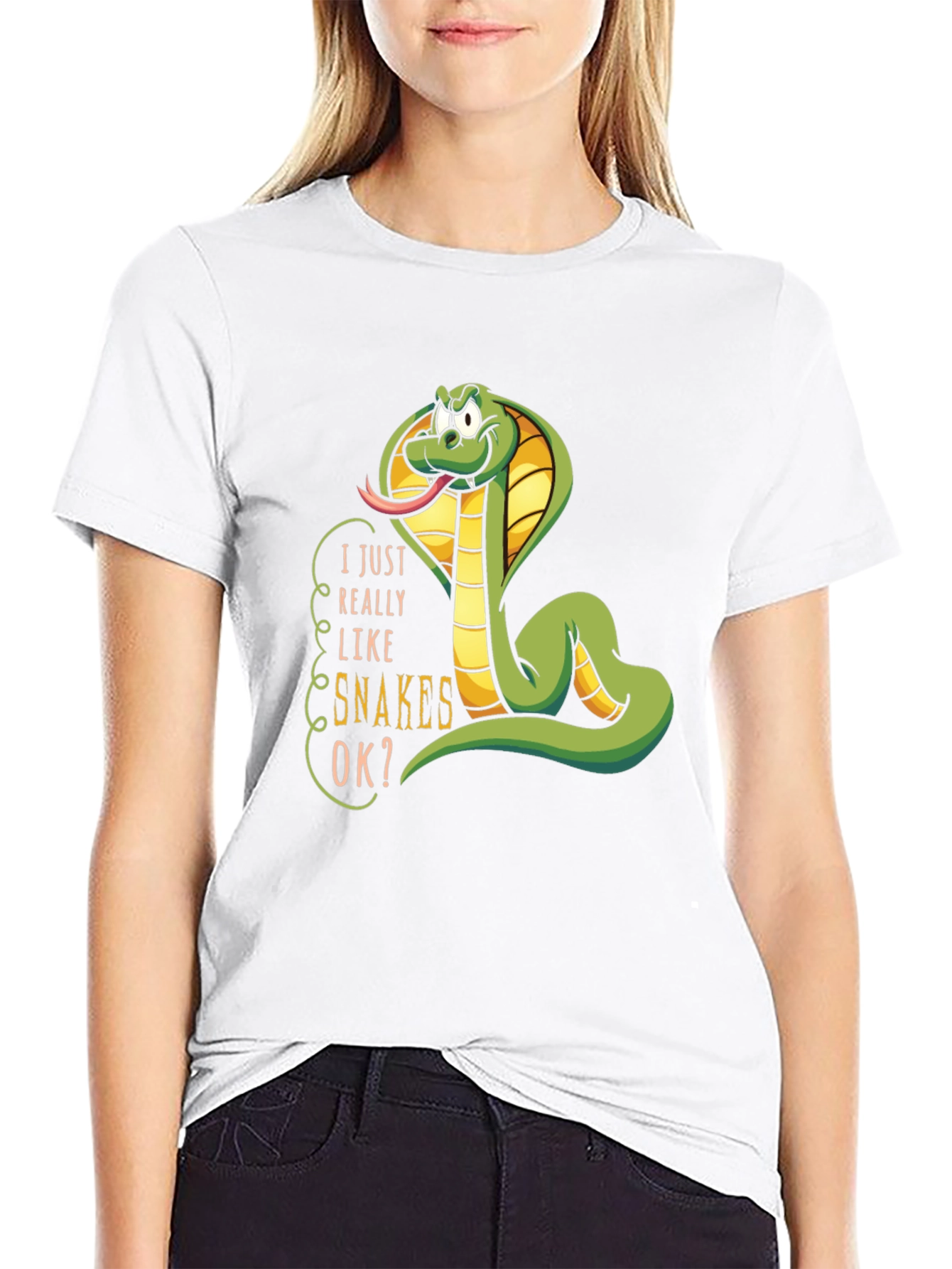 I Really Like Snakes OK? Graphic T-Shirt