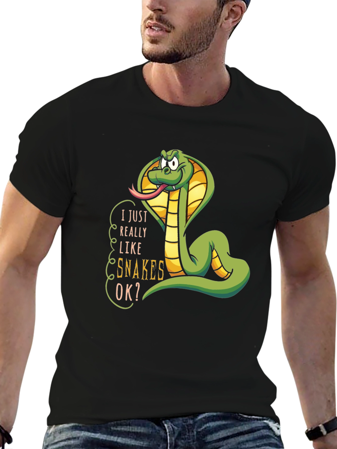 I Really Like Snakes OK? Graphic T-Shirt