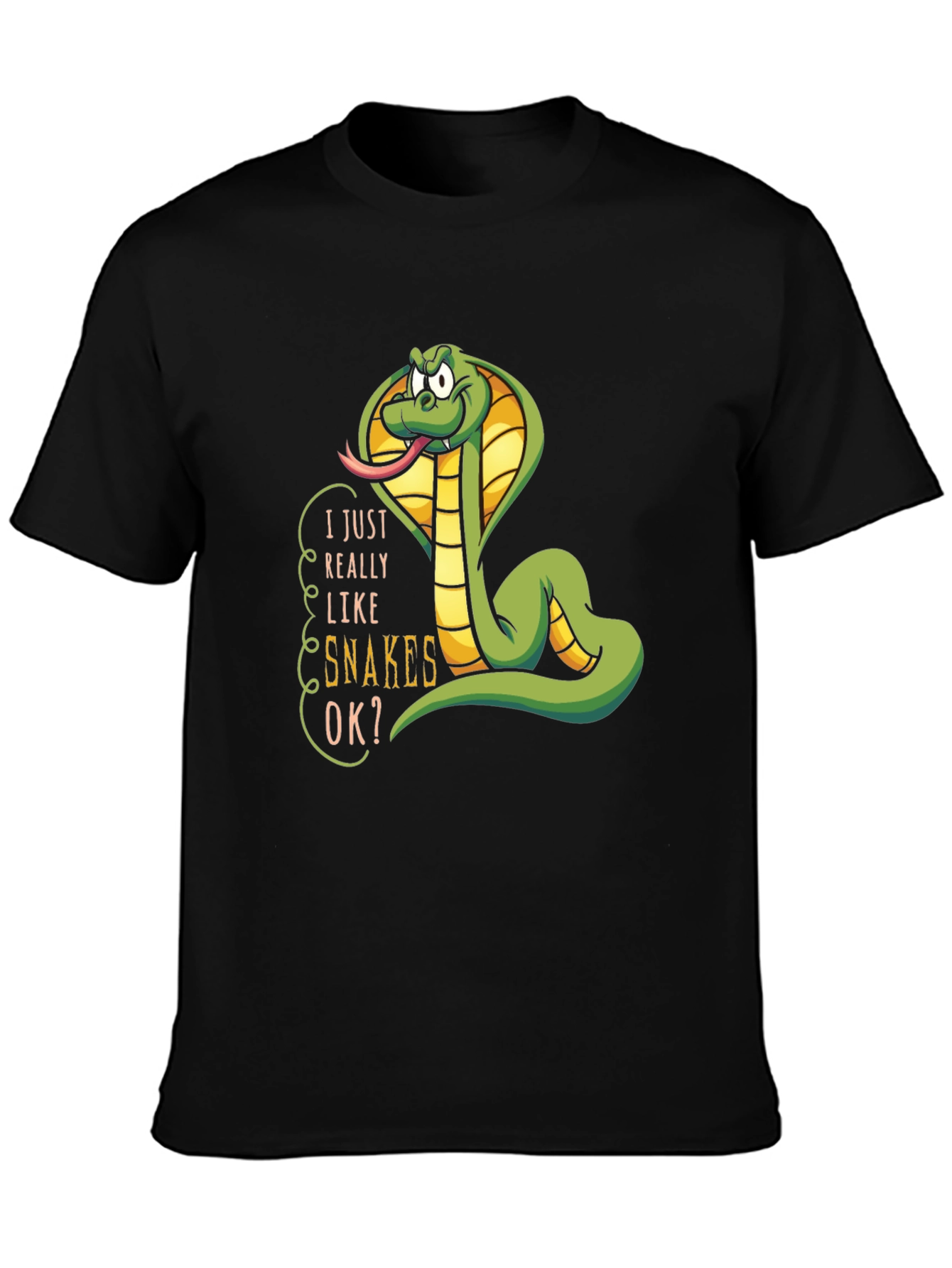 I Really Like Snakes OK? Graphic T-Shirt