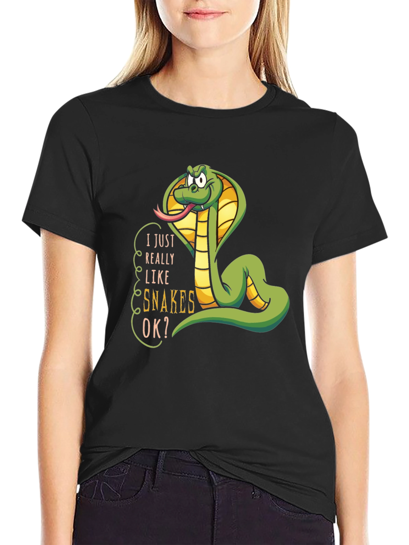 I Really Like Snakes OK? Graphic T-Shirt