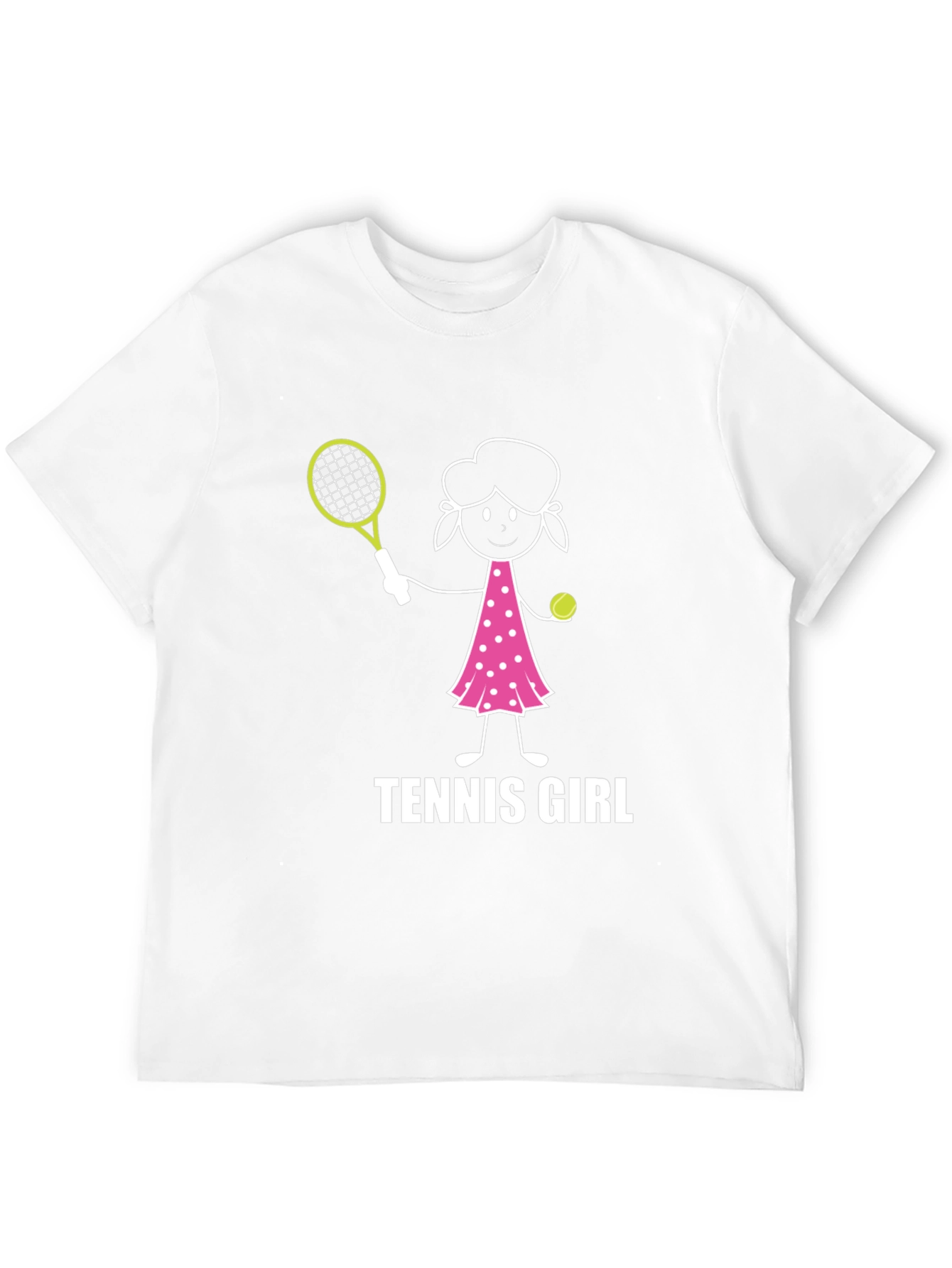 Tennis Girl Graphic Tee - Fun Sports Shirt