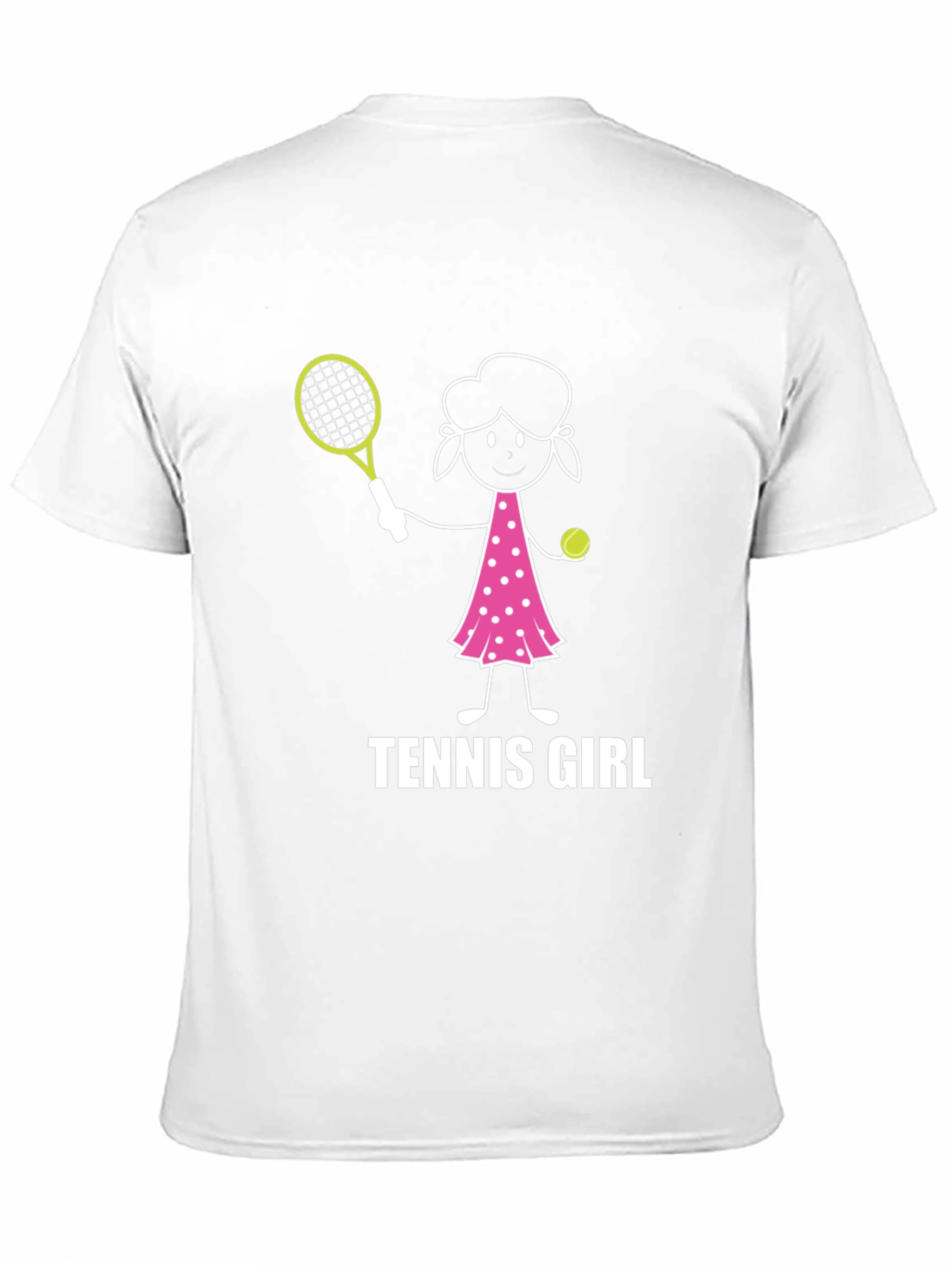Tennis Girl Graphic Tee - Fun Sports Shirt
