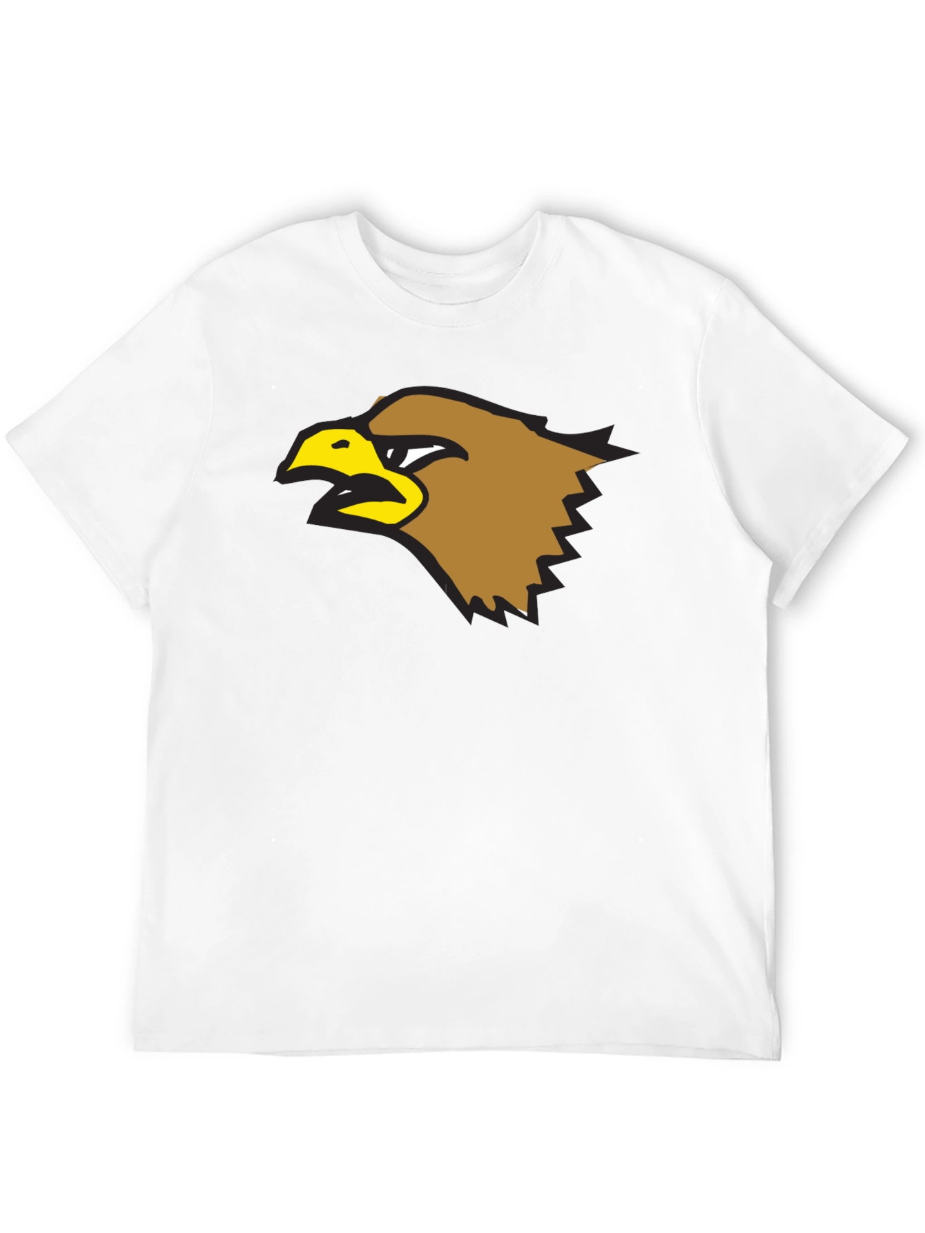 Bold Eagle Graphic Tee - Black Cotton Shirt