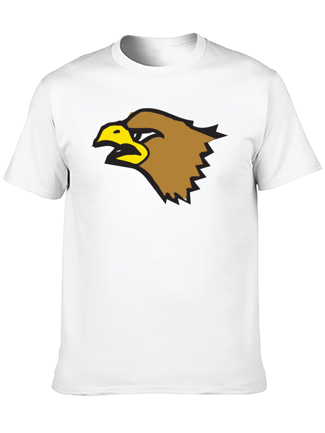 Bold Eagle Graphic Tee - Black Cotton Shirt