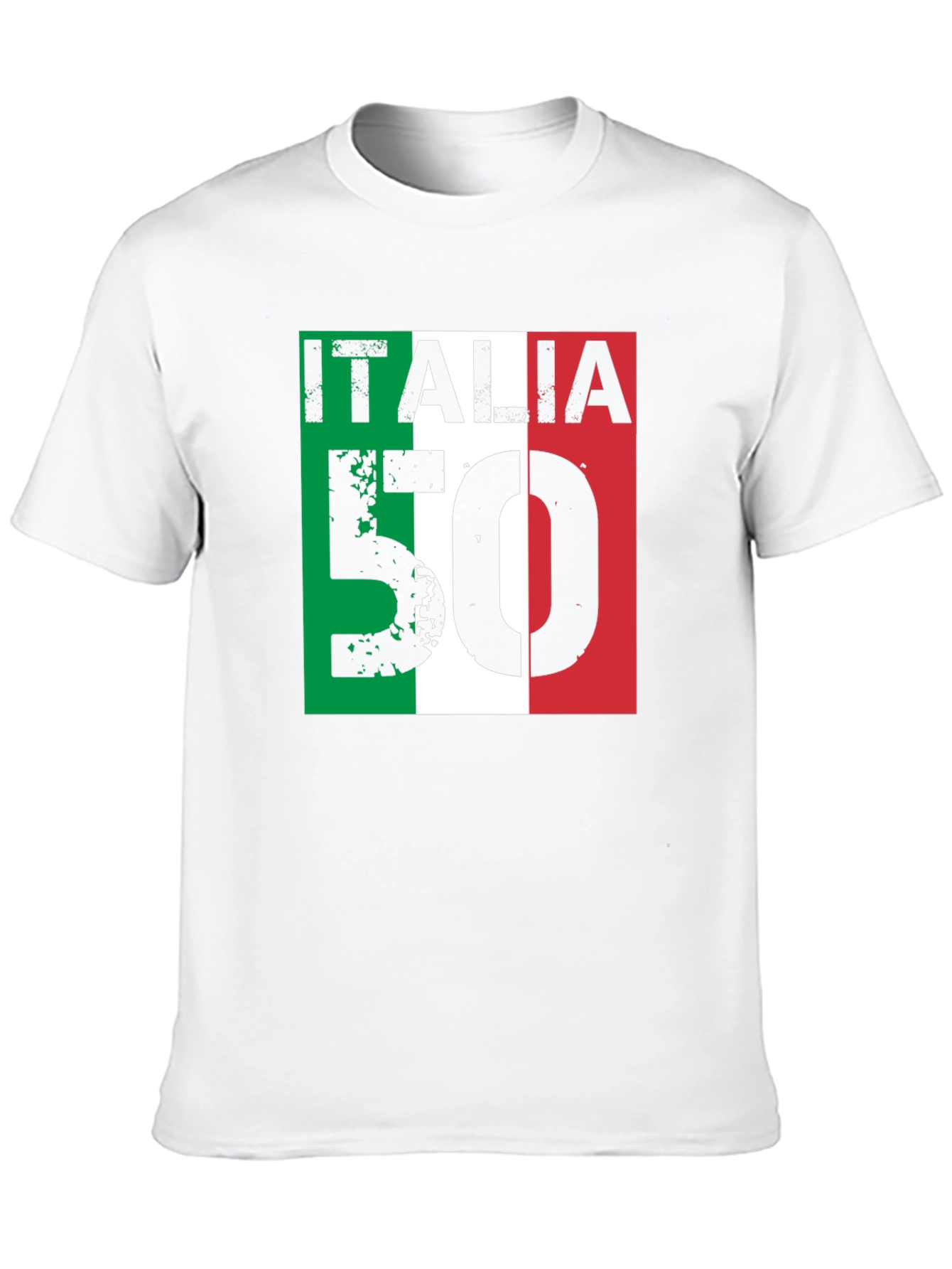 Italia 50 T-Shirt - Italian Flag Design