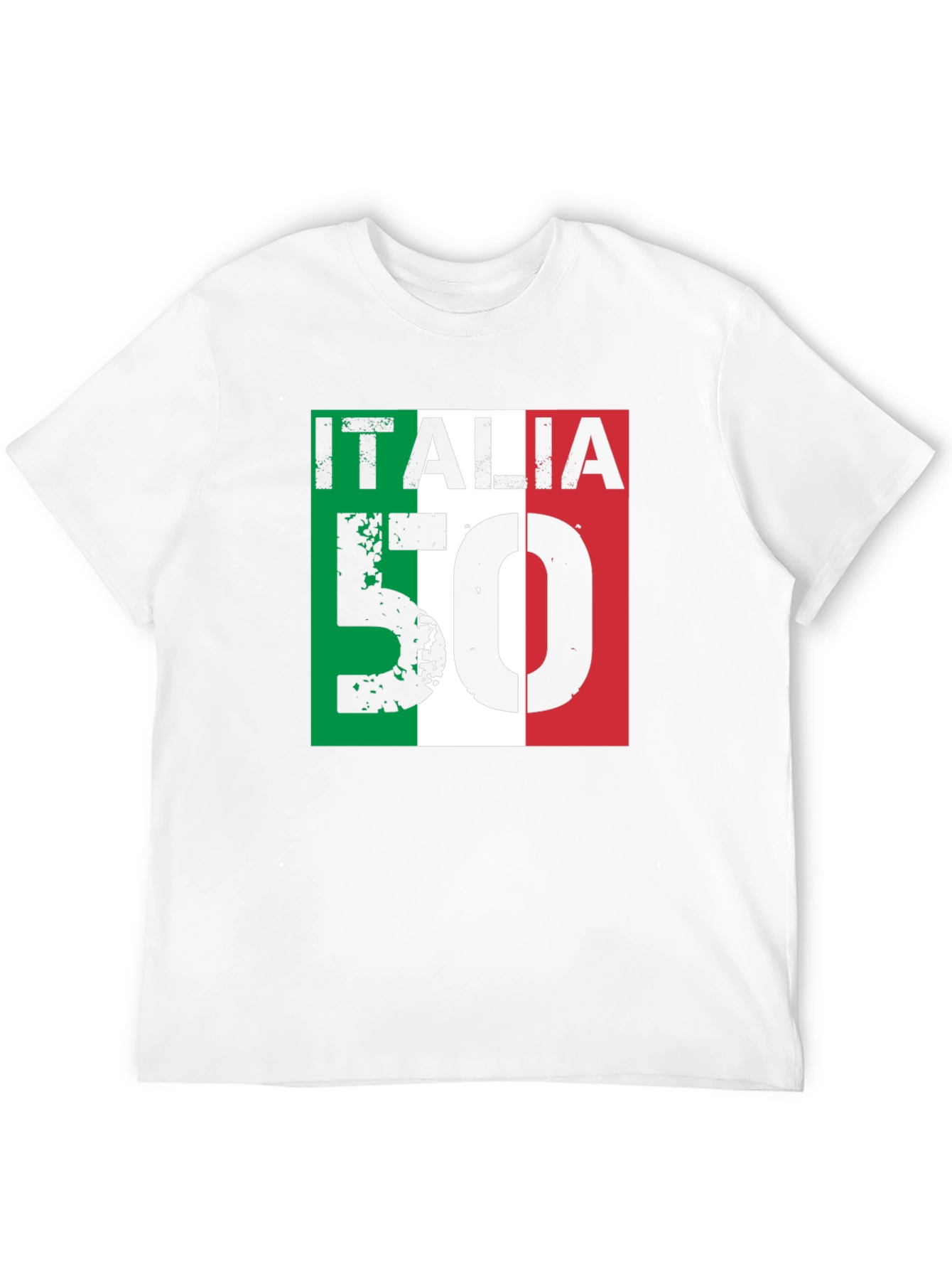 Italia 50 T-Shirt - Italian Flag Design