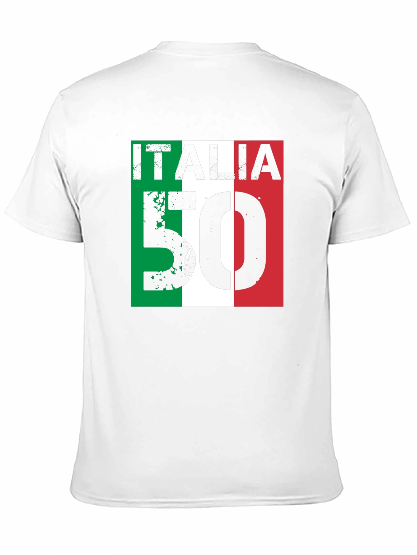 Italia 50 T-Shirt - Italian Flag Design