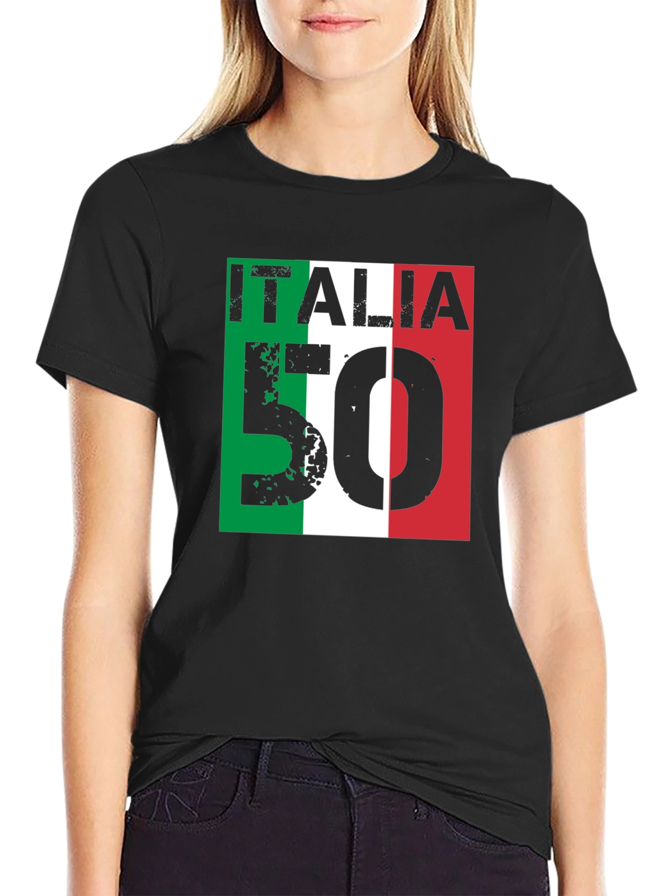 Italia 50 T-Shirt - Italian Flag Design