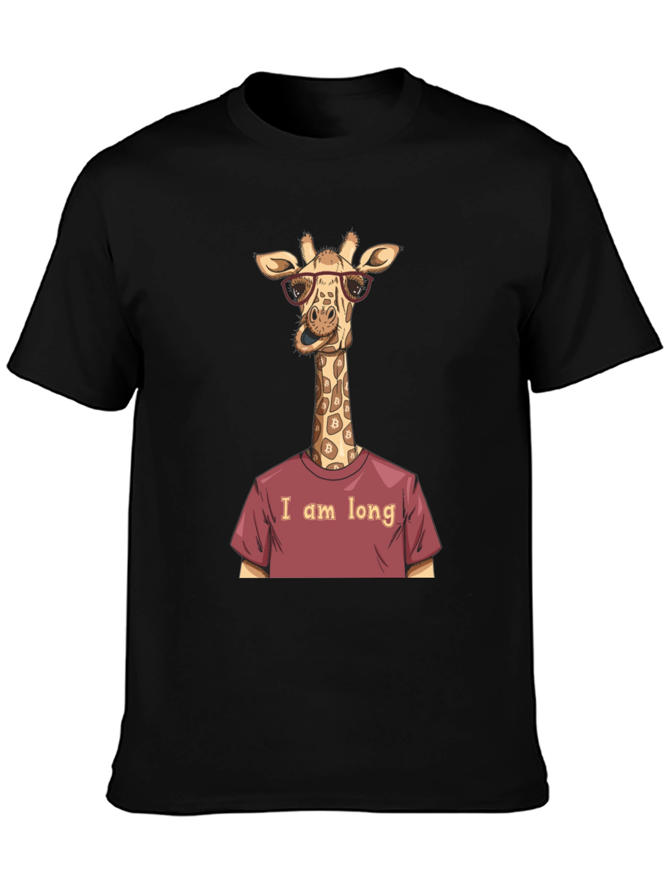 Funny Giraffe Bitcoin Investor T-Shirt