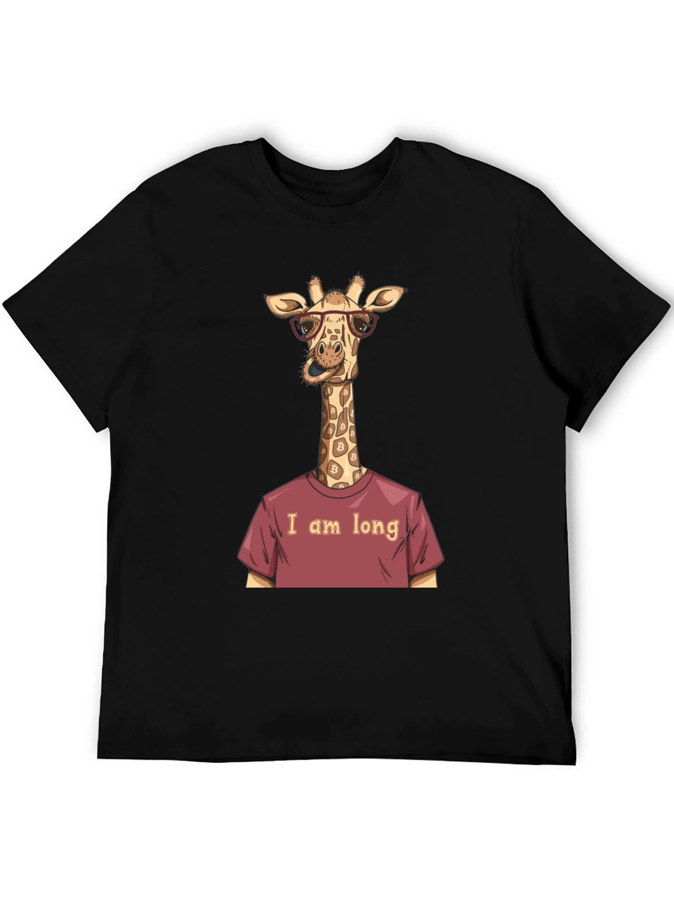 Funny Giraffe Bitcoin Investor T-Shirt