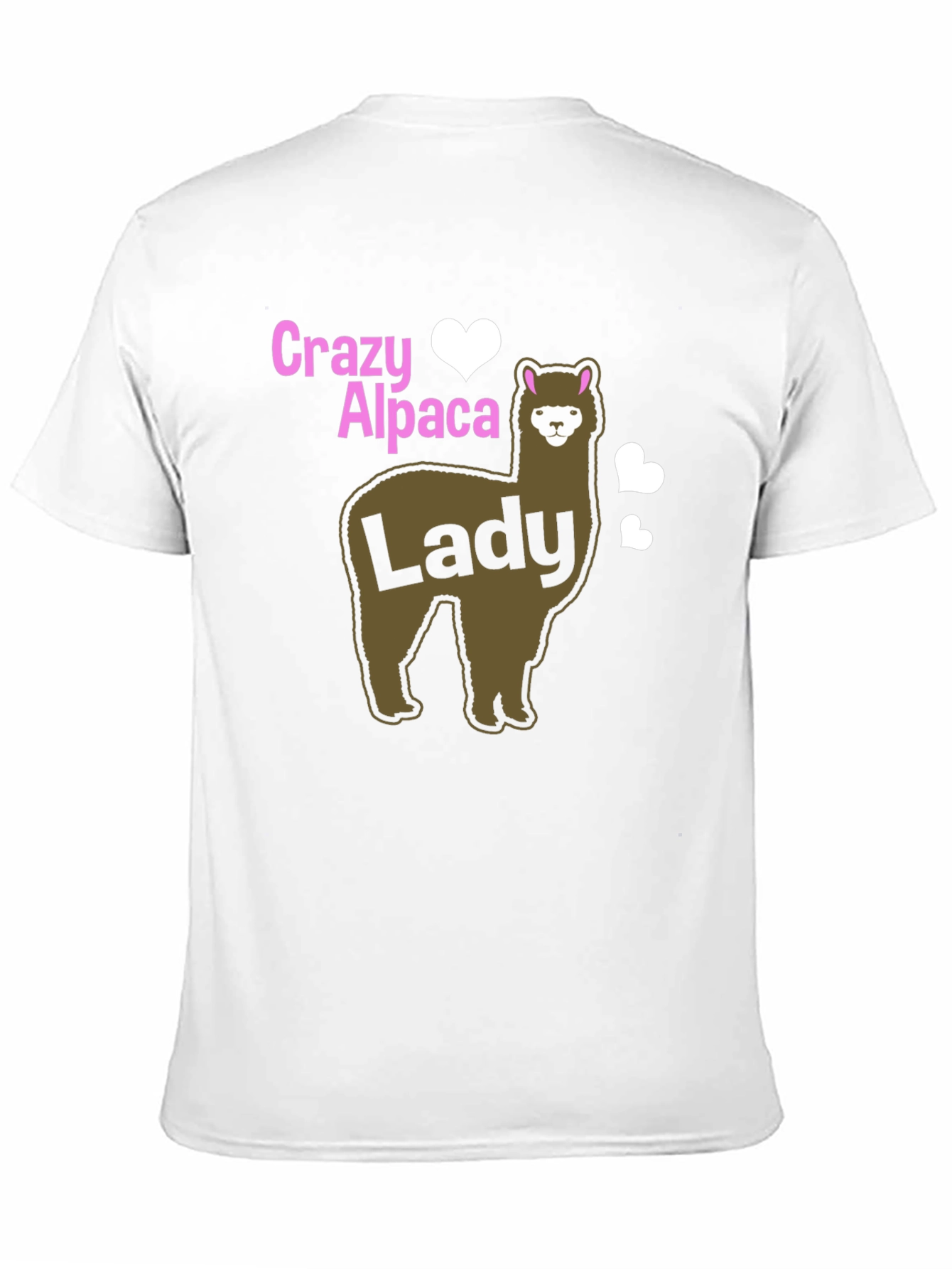 Crazy Alpaca Lady Black T-Shirt