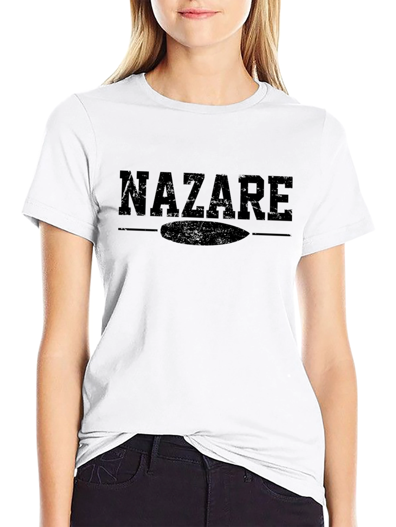 Nazare Surf Tee - Black Graphic T-Shirt