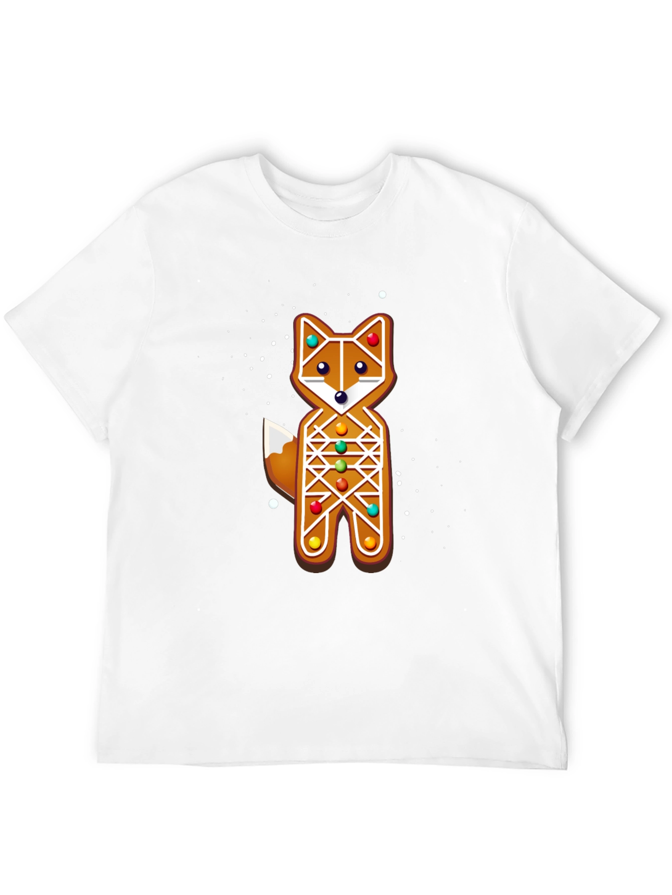 Gingerbread Fox Christmas Holiday T-Shirt