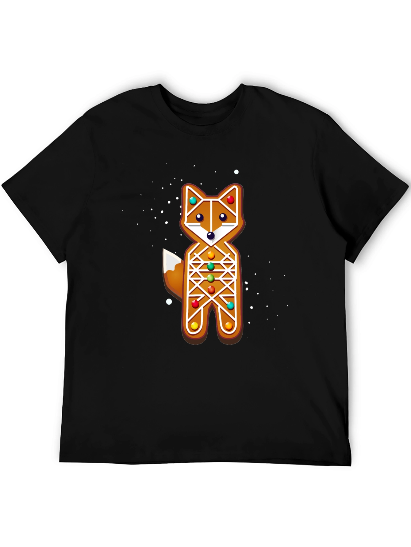 Gingerbread Fox Christmas Holiday T-Shirt