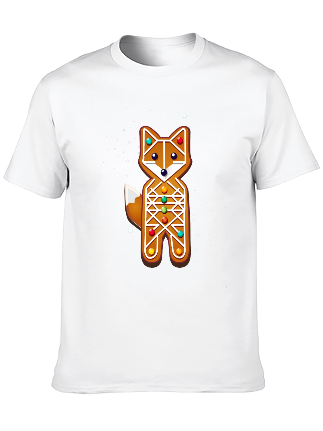 Gingerbread Fox Christmas Holiday T-Shirt