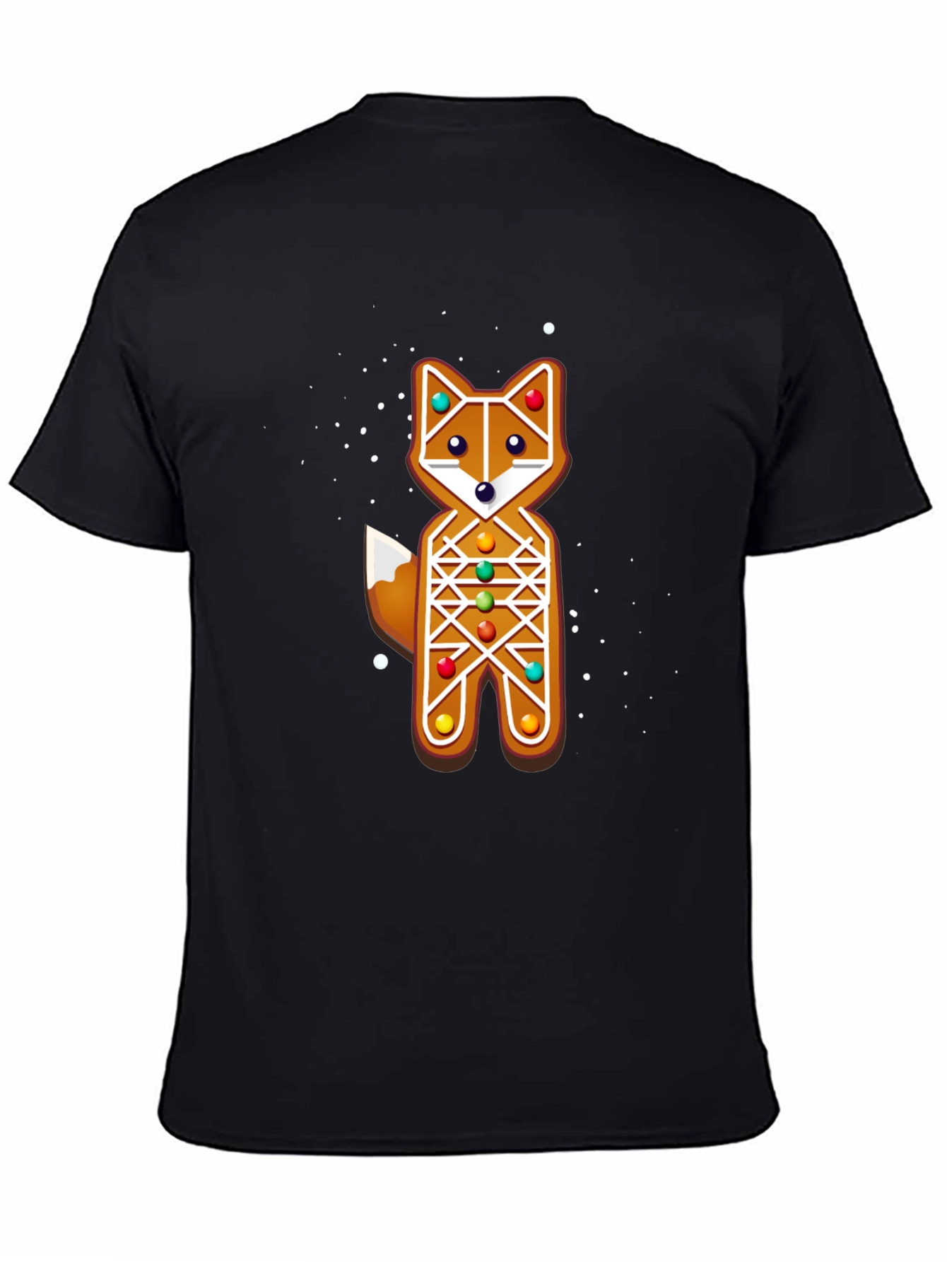 Gingerbread Fox Christmas Holiday T-Shirt