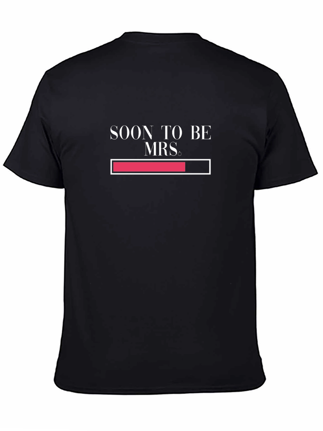 Soon To Be Mrs. Loading Black T-Shirt