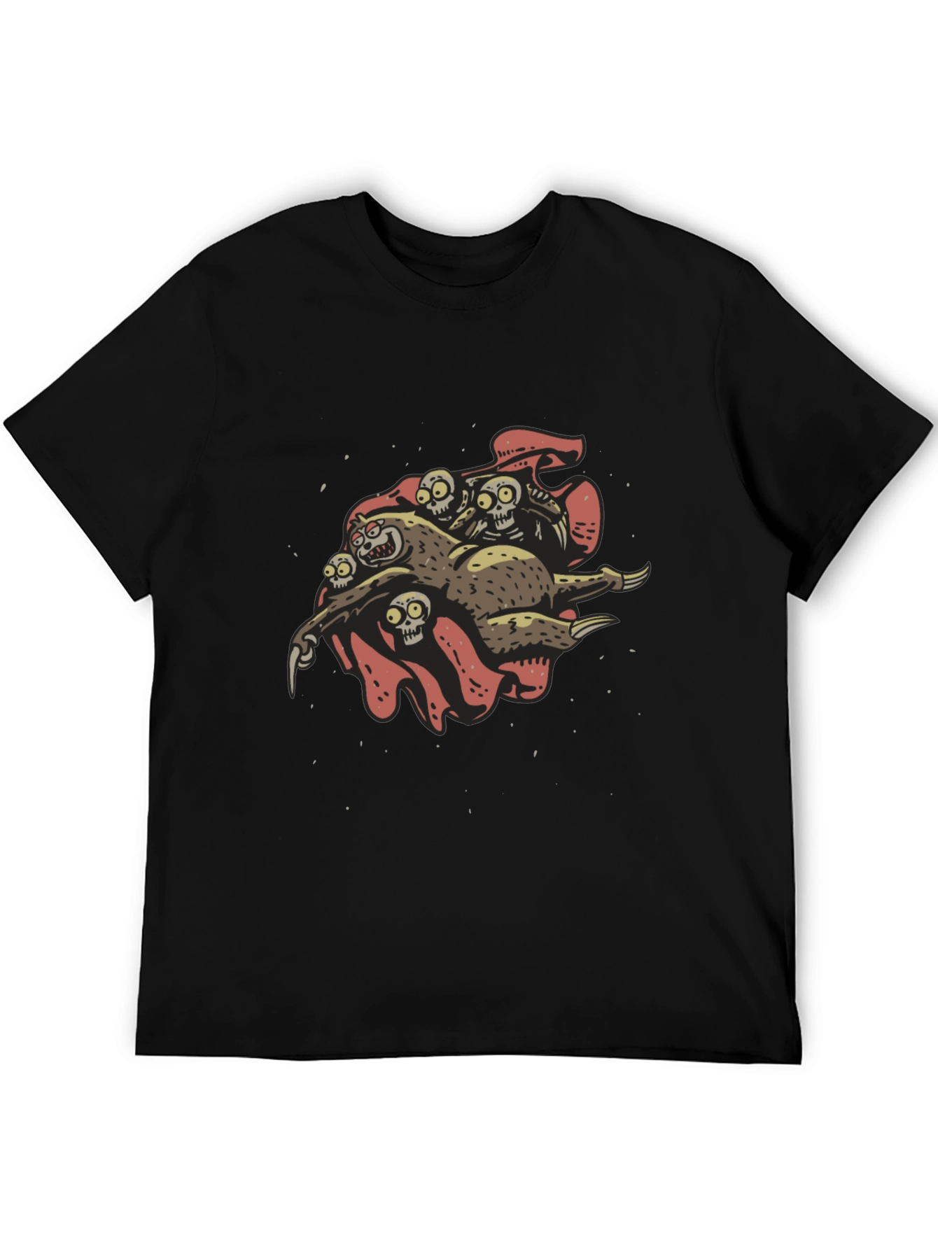 Grim Sloth & Skeleton Crew Graphic Tee - Black