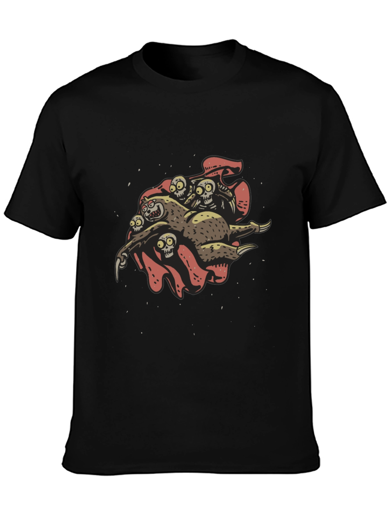 Grim Sloth & Skeleton Crew Graphic Tee - Black
