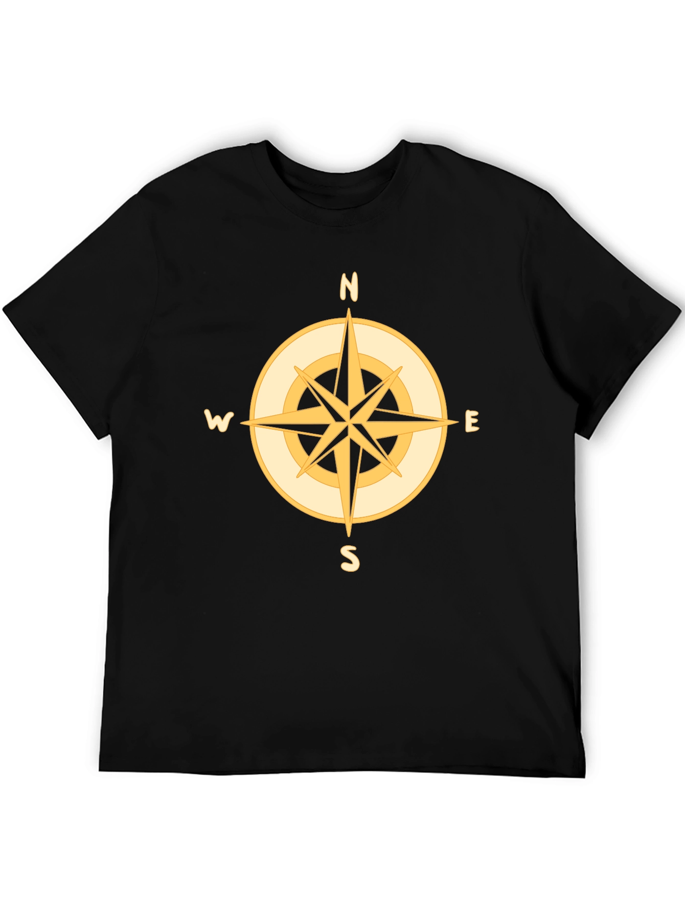 Compass Graphic Tee - Mens Black T-Shirt