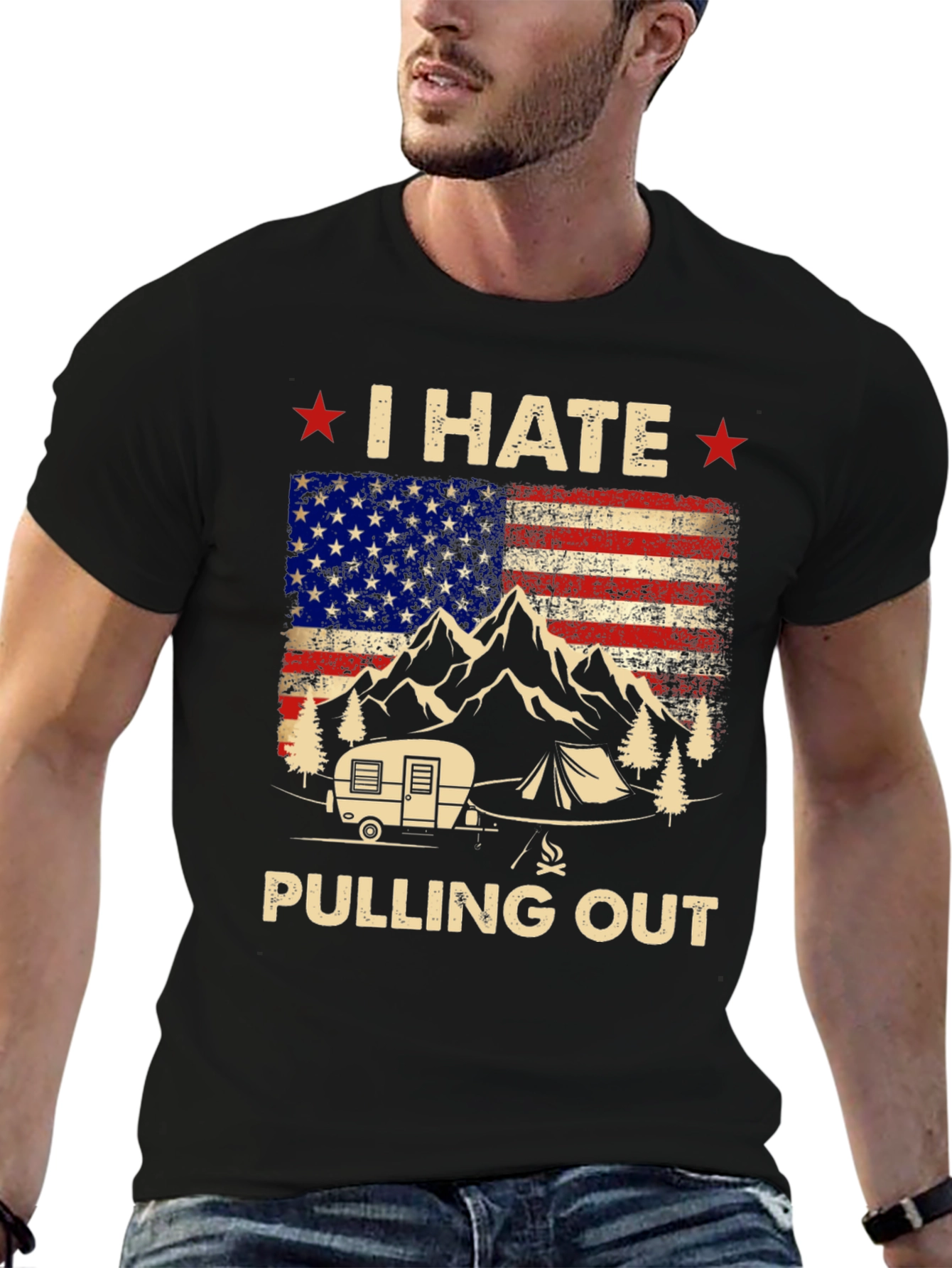 I HATE Pulling Out Camping T-Shirt