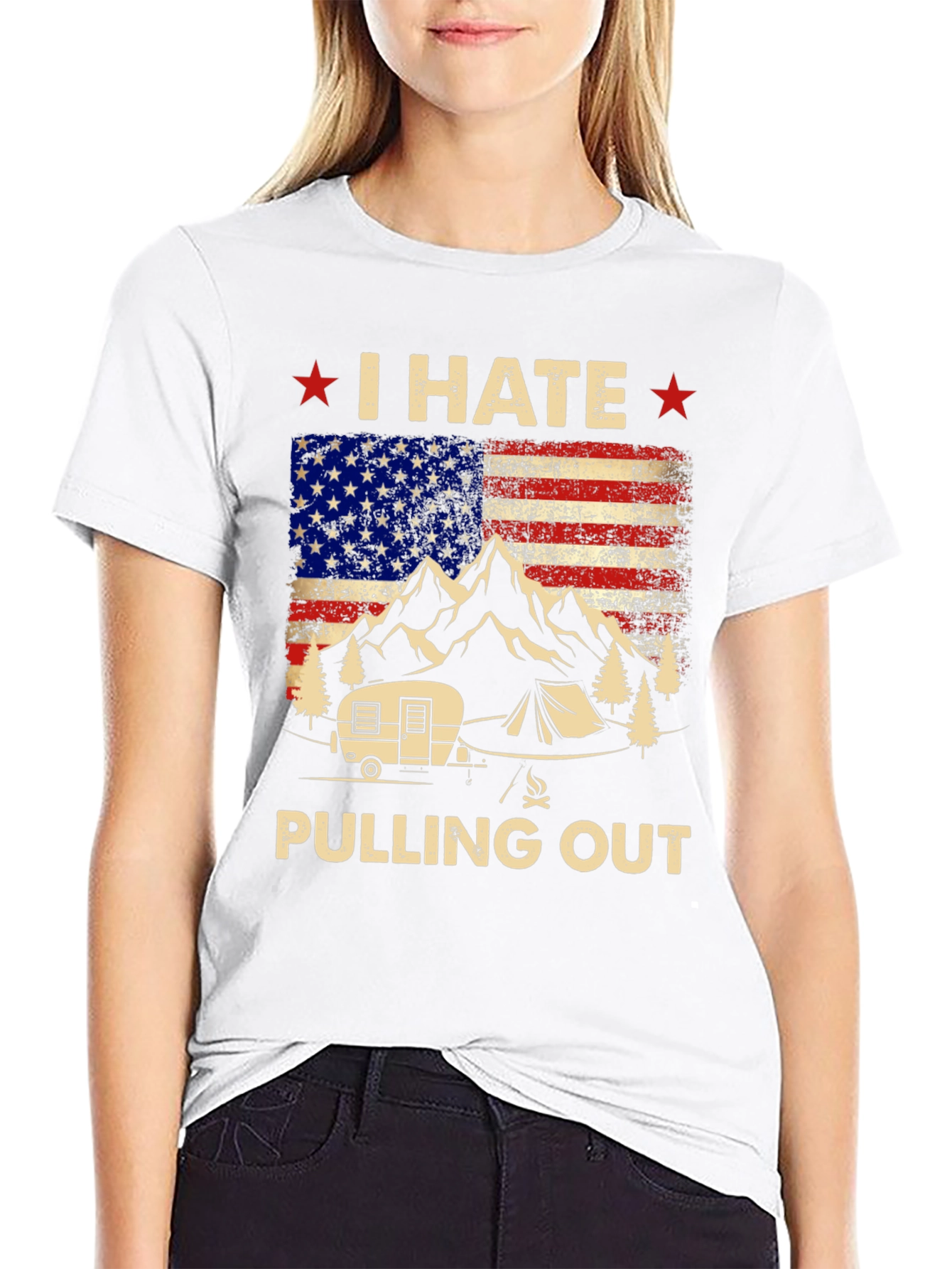 I HATE Pulling Out Camping T-Shirt
