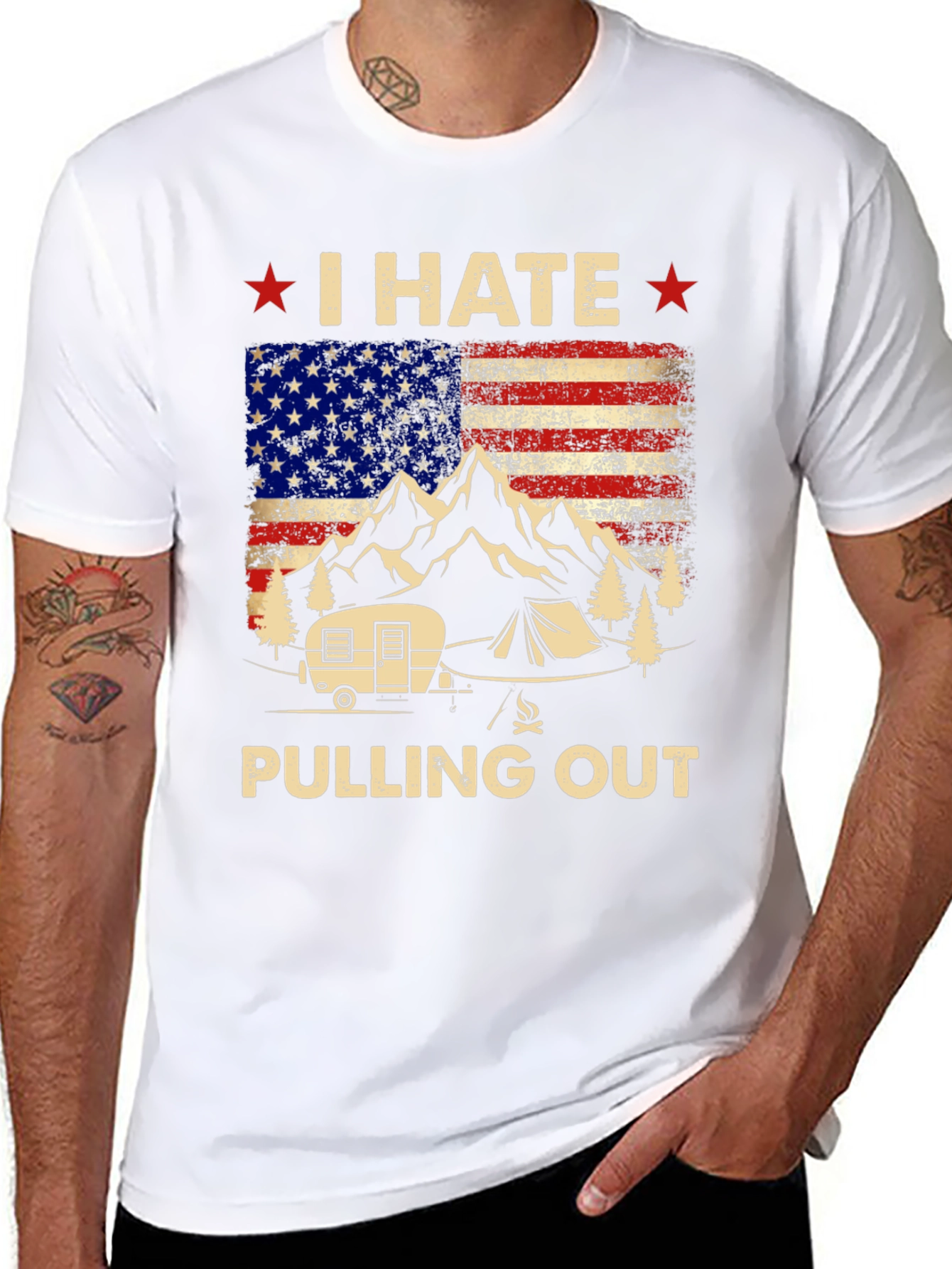 I HATE Pulling Out Camping T-Shirt