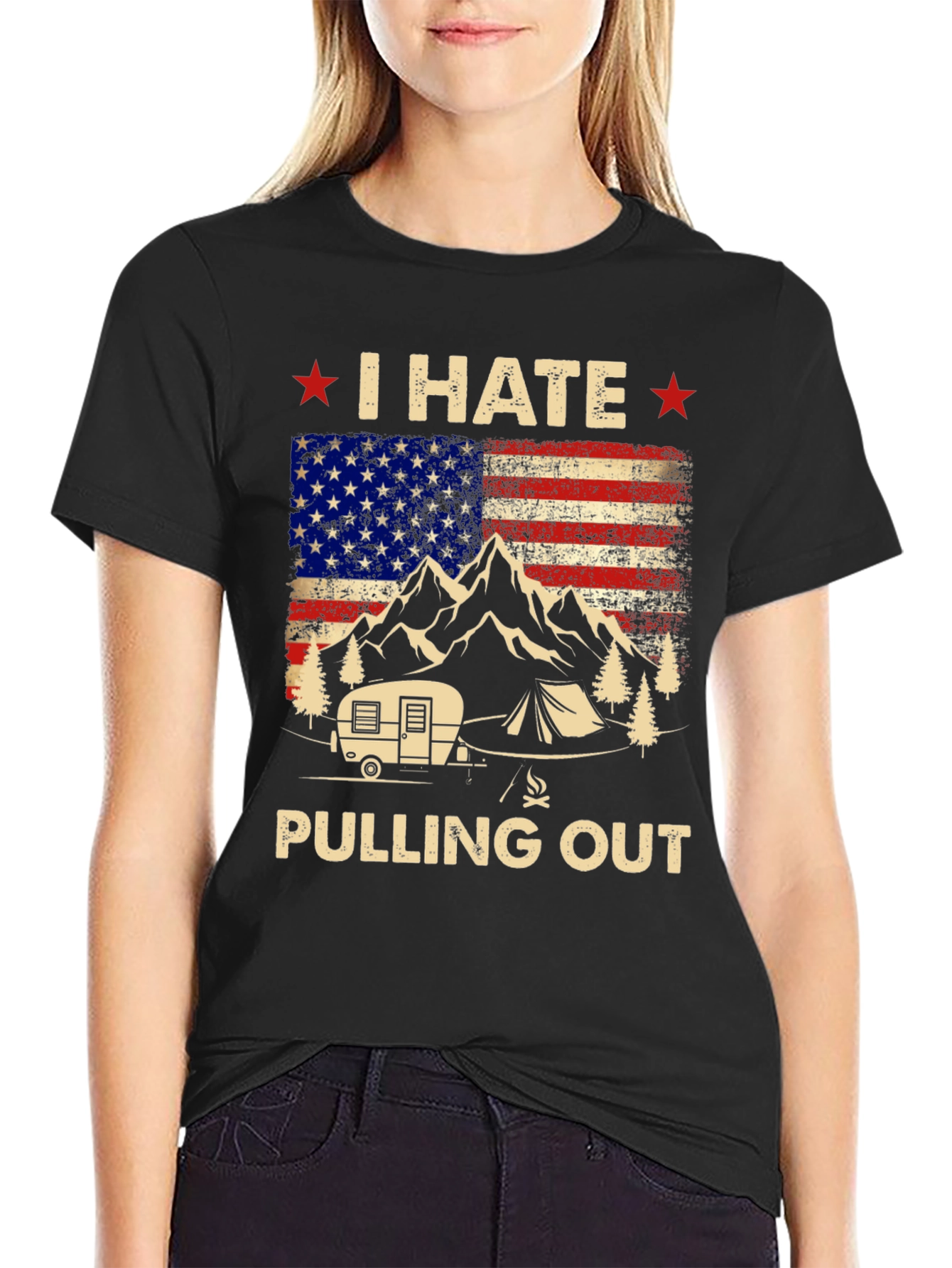 I HATE Pulling Out Camping T-Shirt