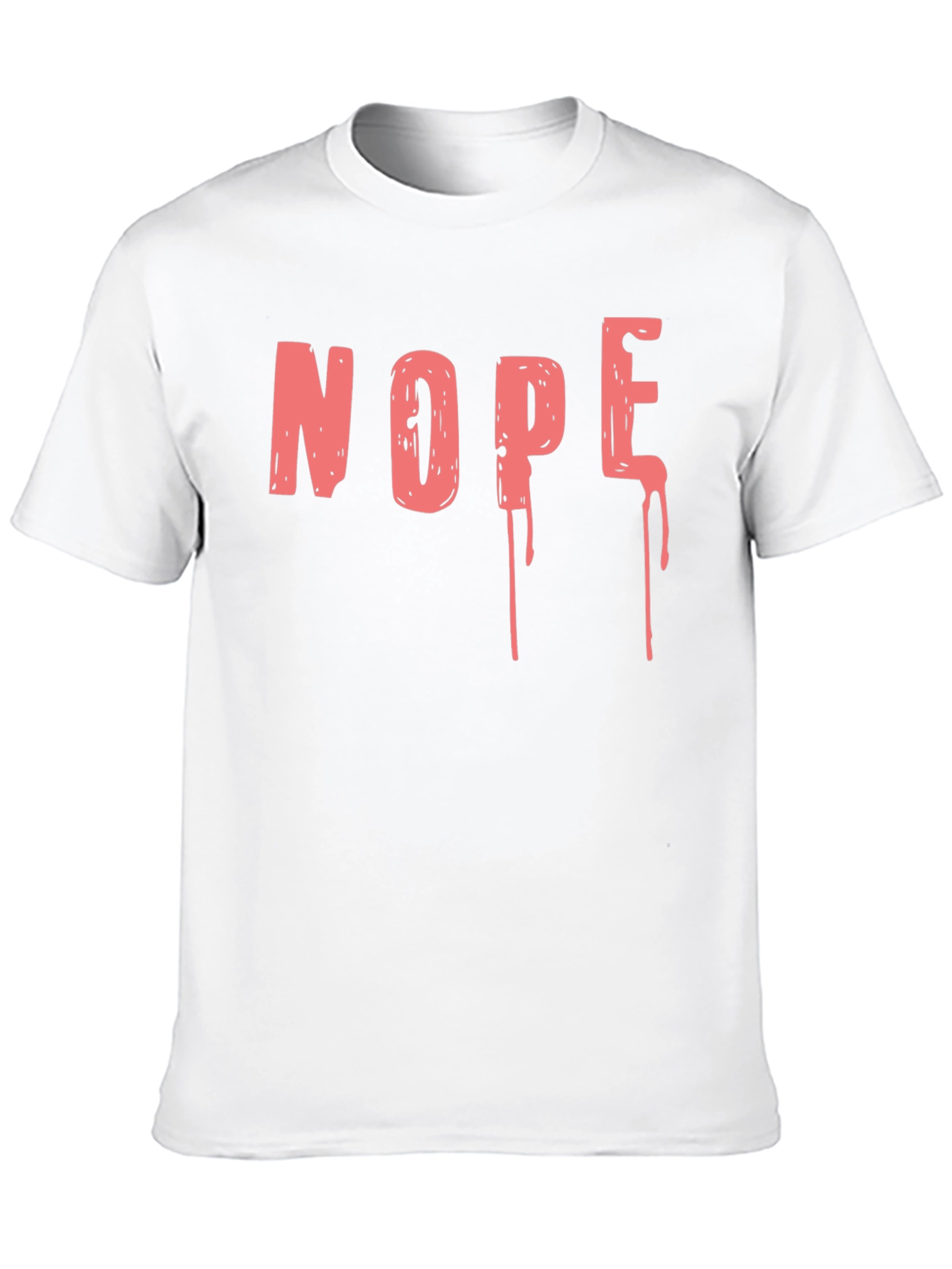 Nope Graphic Tee - Casual Black T-Shirt