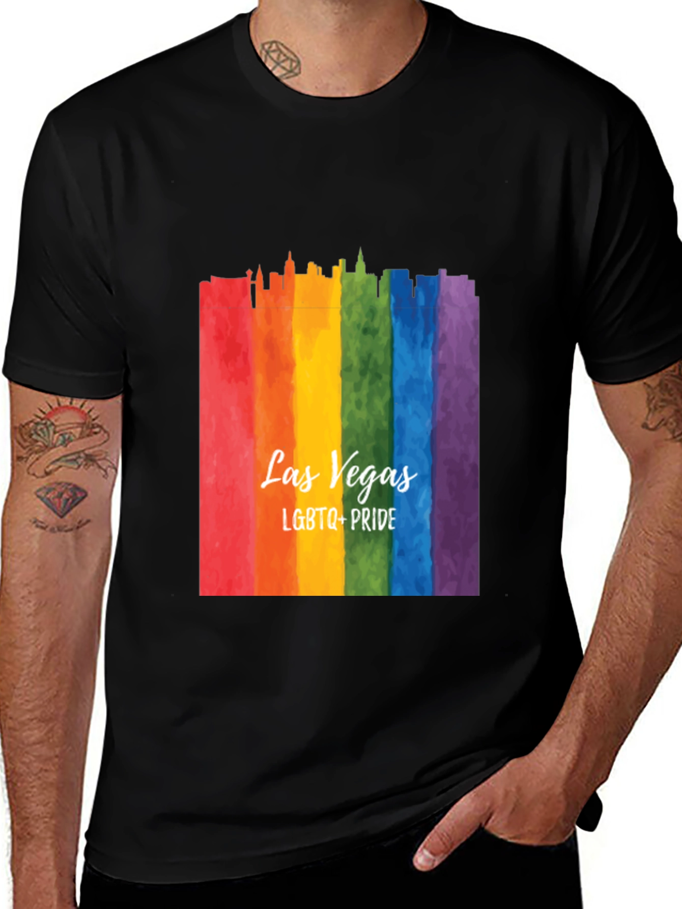 Las Vegas LGBTQ+ Pride Rainbow T-Shirt