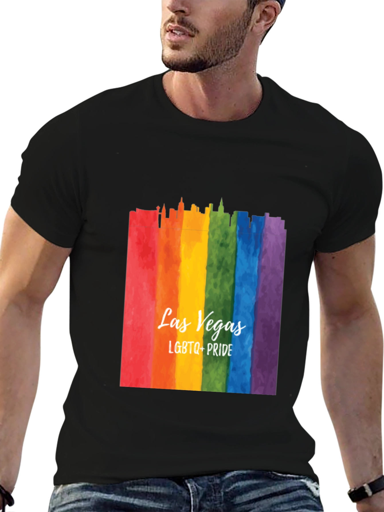 Las Vegas LGBTQ+ Pride Rainbow T-Shirt