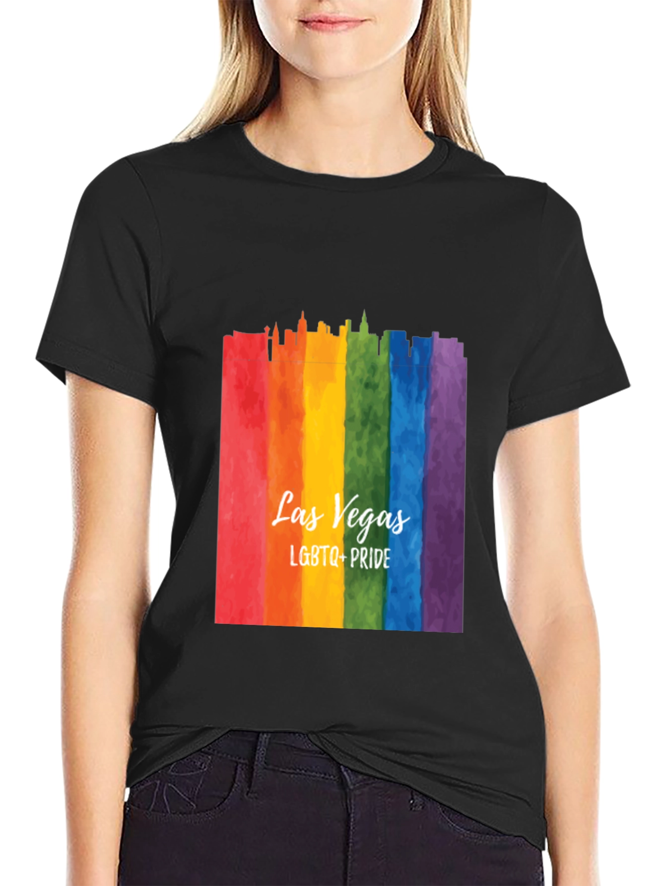 Las Vegas LGBTQ+ Pride Rainbow T-Shirt