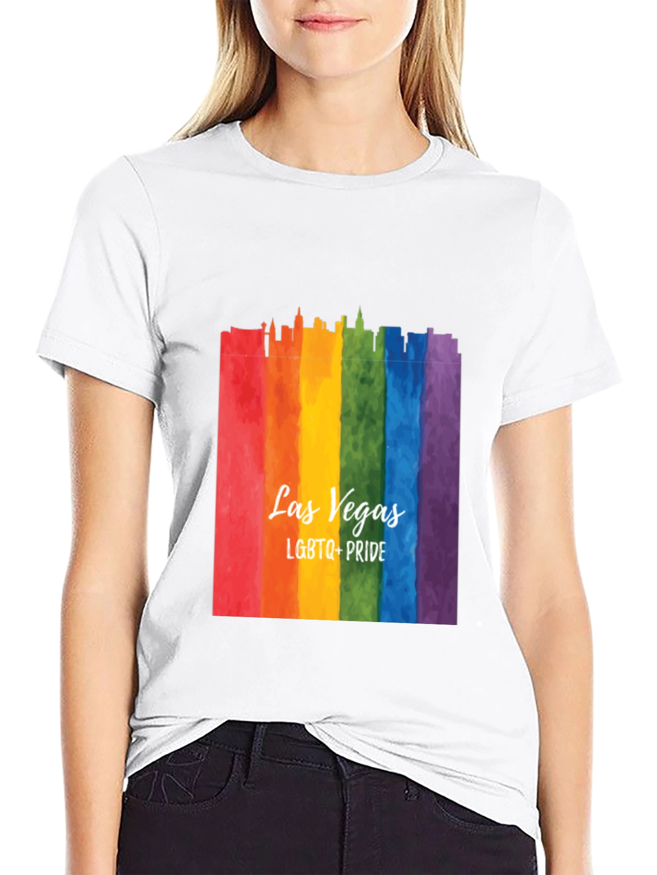 Las Vegas LGBTQ+ Pride Rainbow T-Shirt