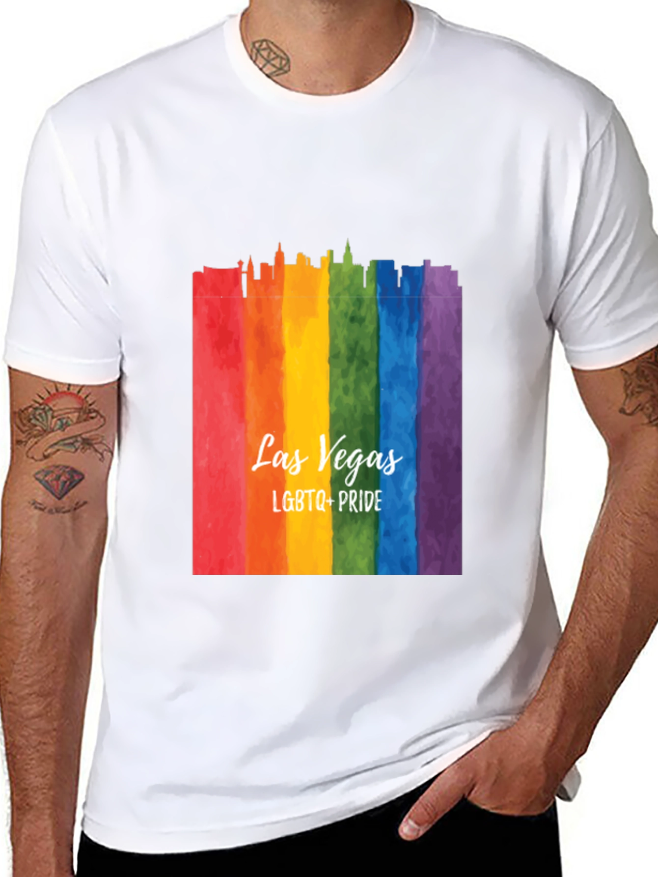Las Vegas LGBTQ+ Pride Rainbow T-Shirt