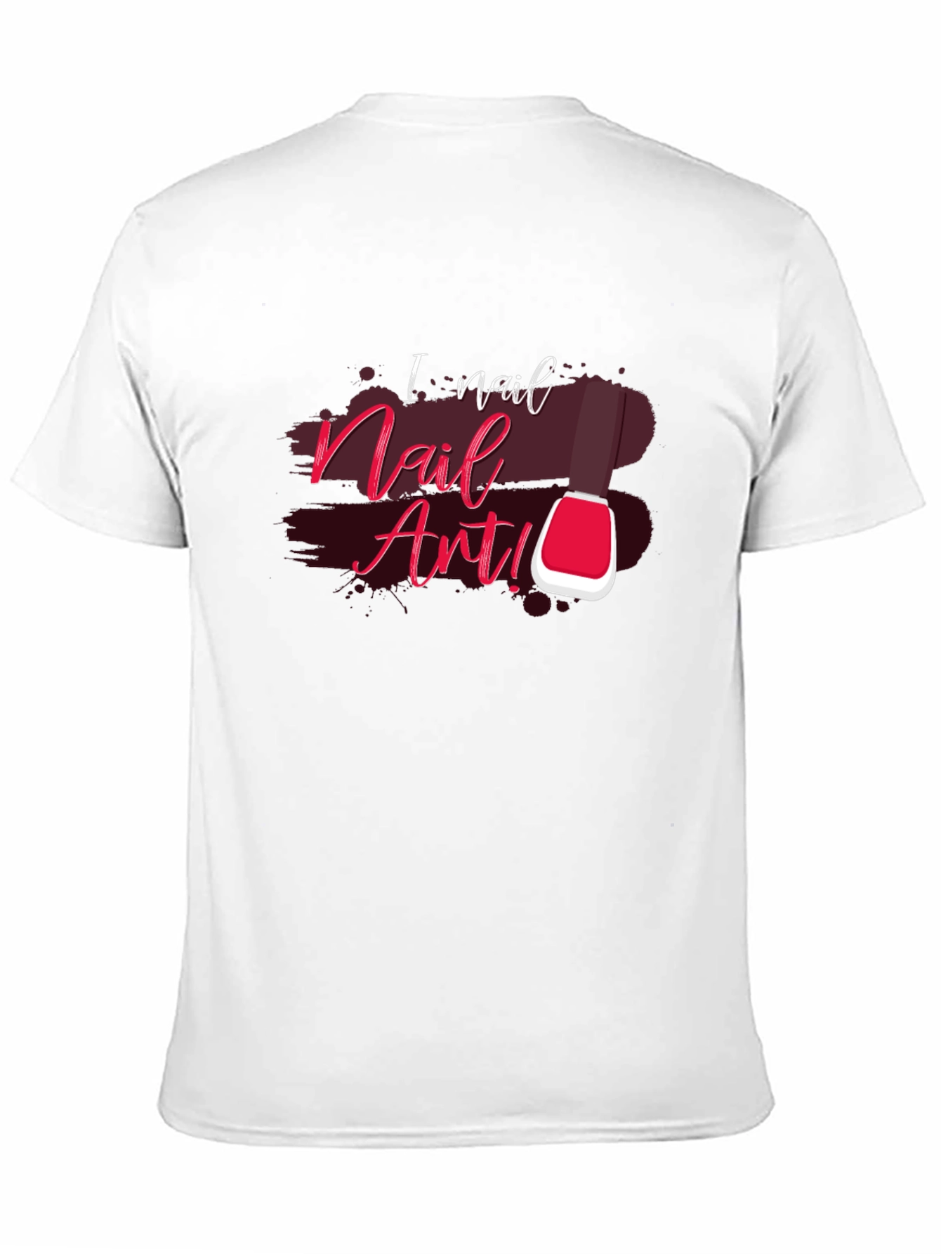 I Nail Nail Art Black Cotton Graphic T-Shirt