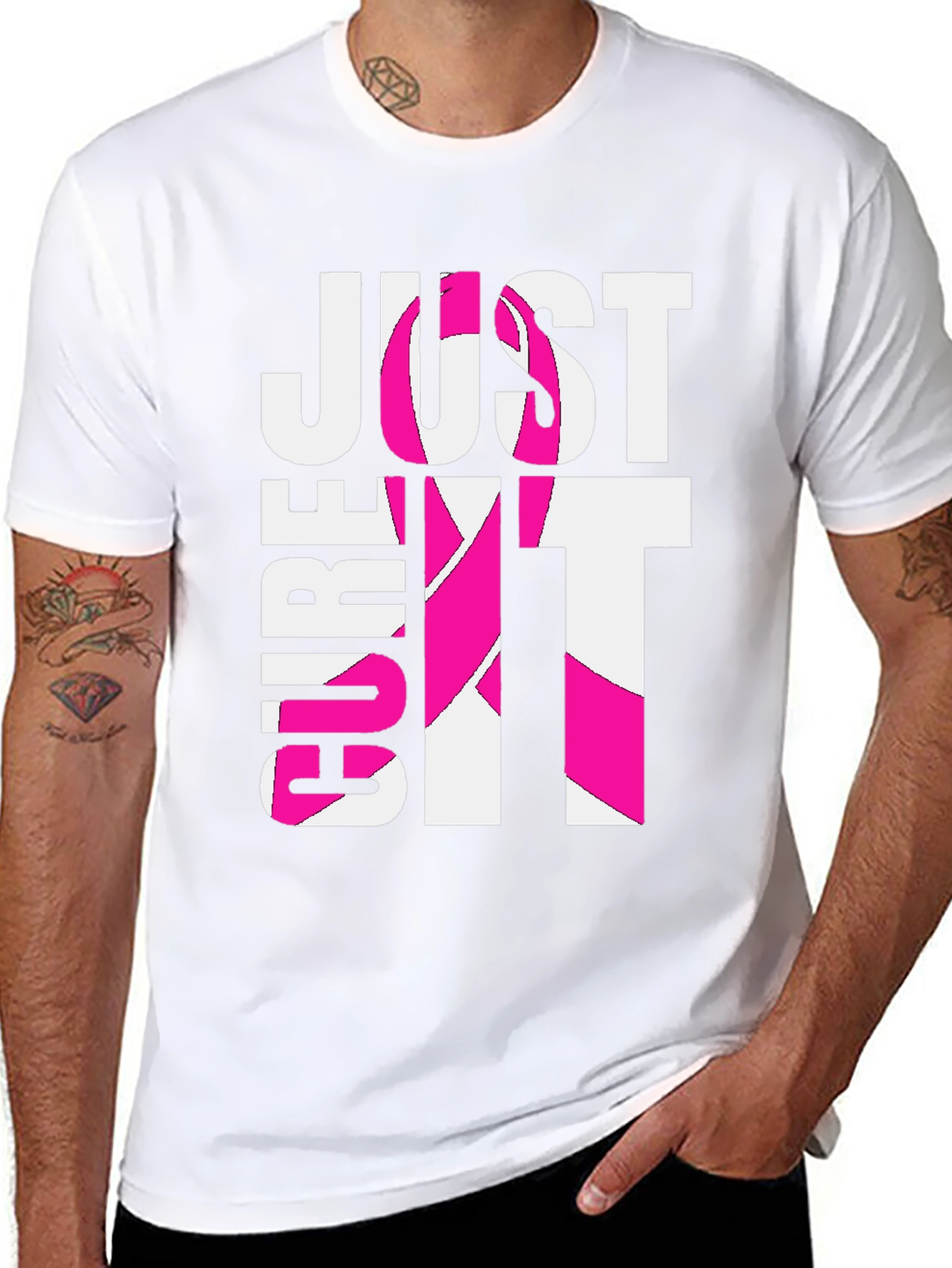 Just Cure It T-Shirt - Breast Cancer Awareness Tee