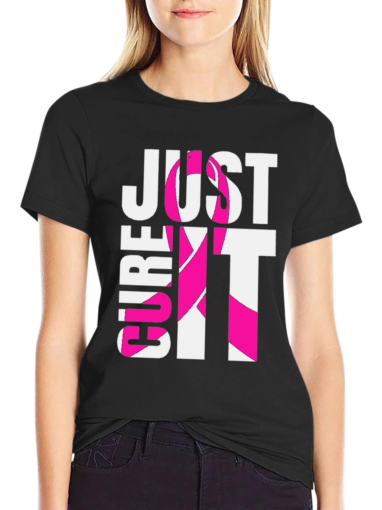 Just Cure It T-Shirt - Breast Cancer Awareness Tee