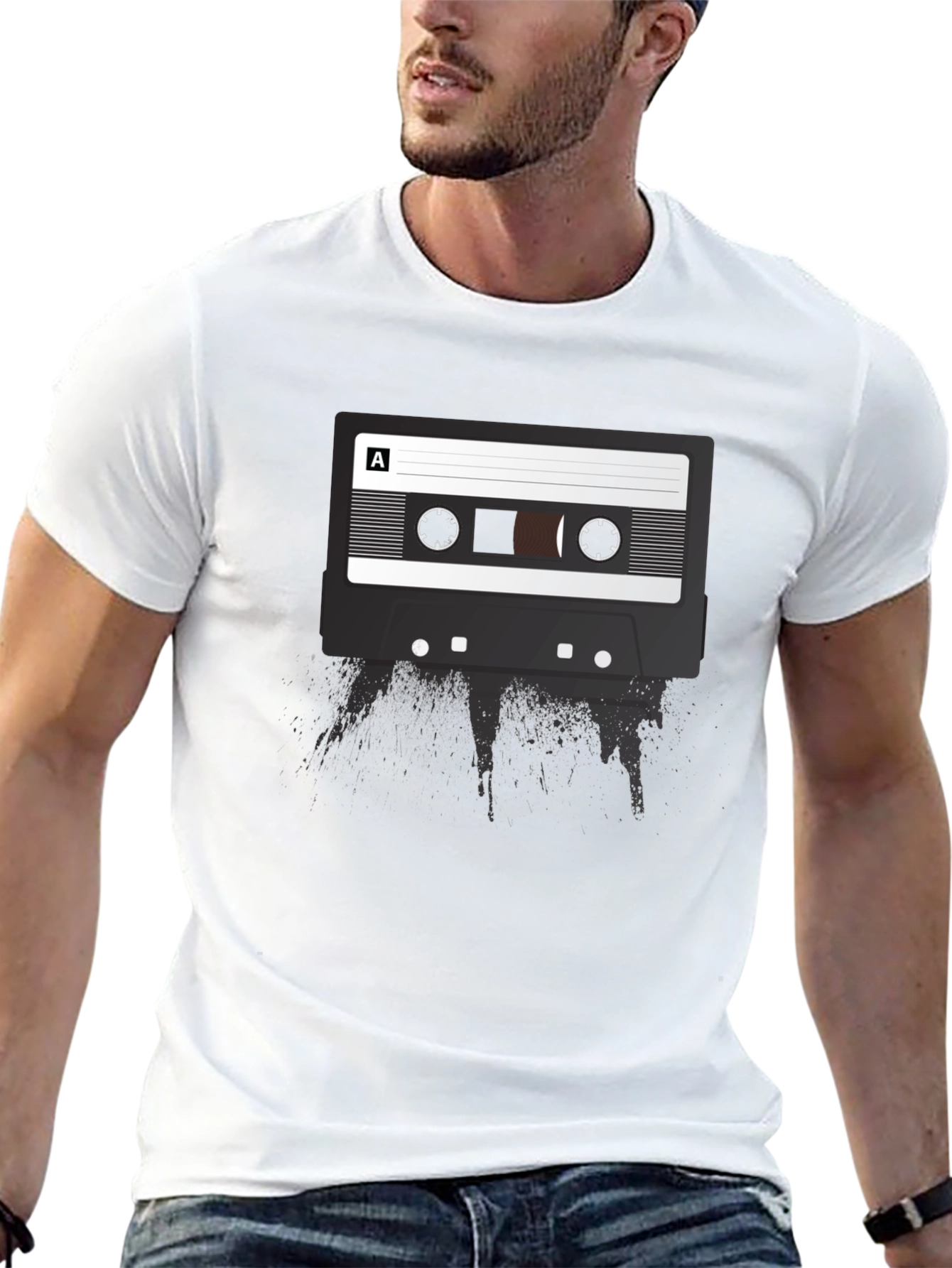 Retro Cassette Tape Graphic Tee - Music Lover Shirt