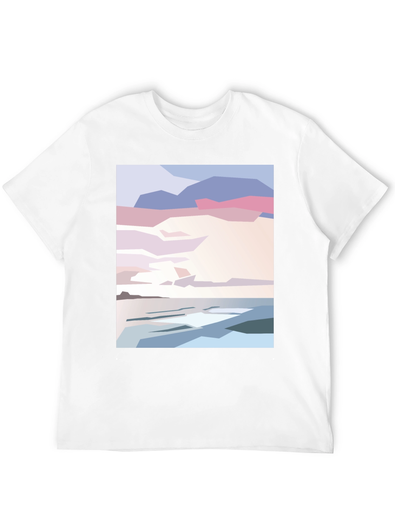 Abstract Beach Sunset Graphic Tee