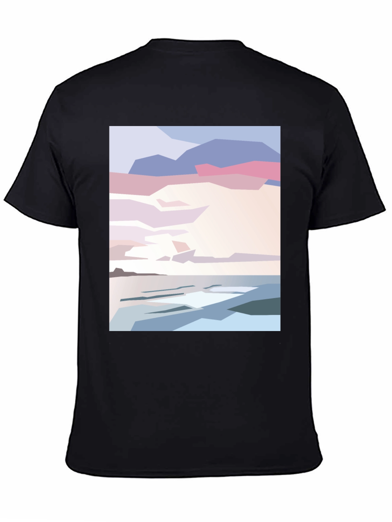 Abstract Beach Sunset Graphic Tee