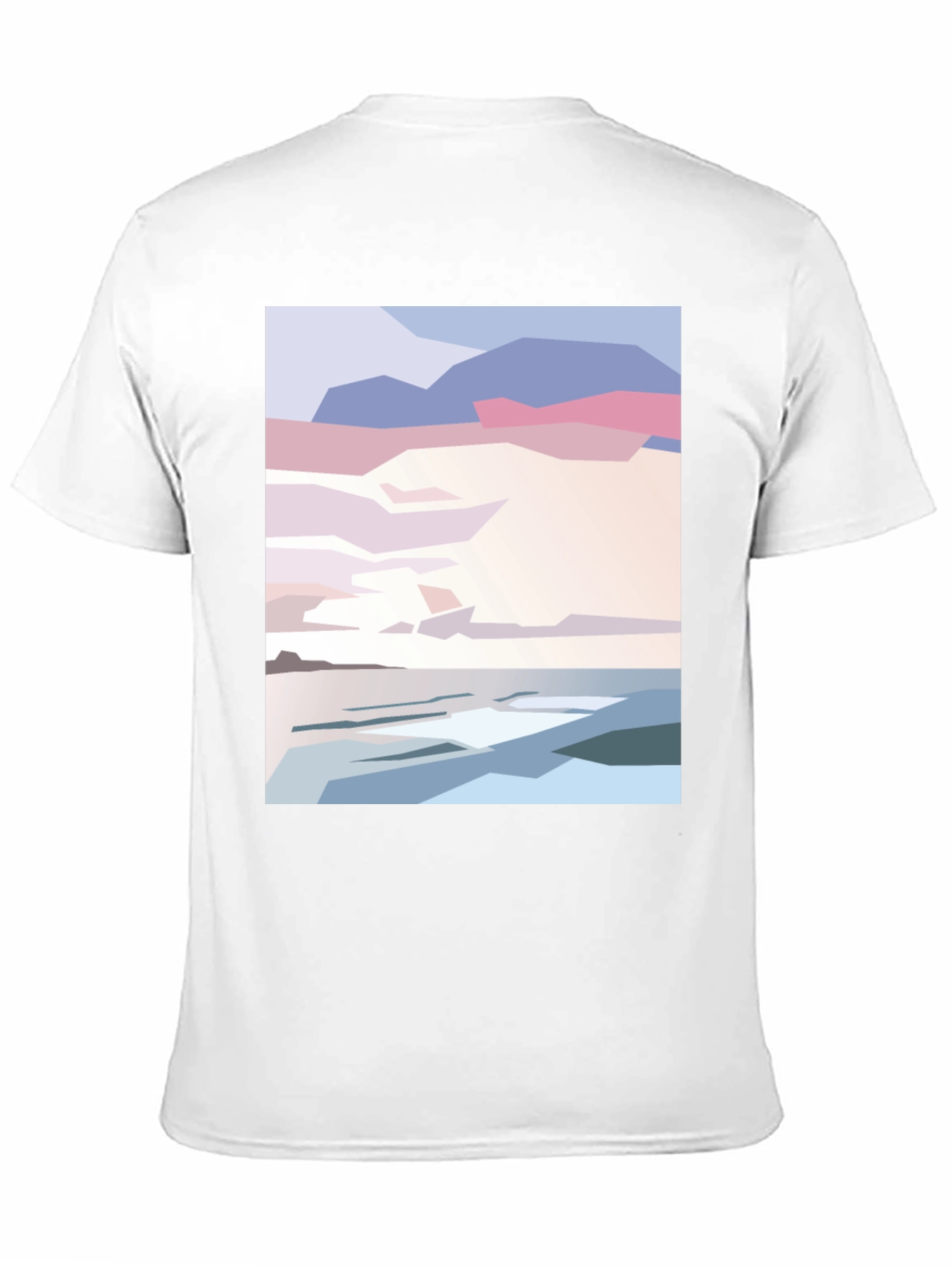 Abstract Beach Sunset Graphic Tee