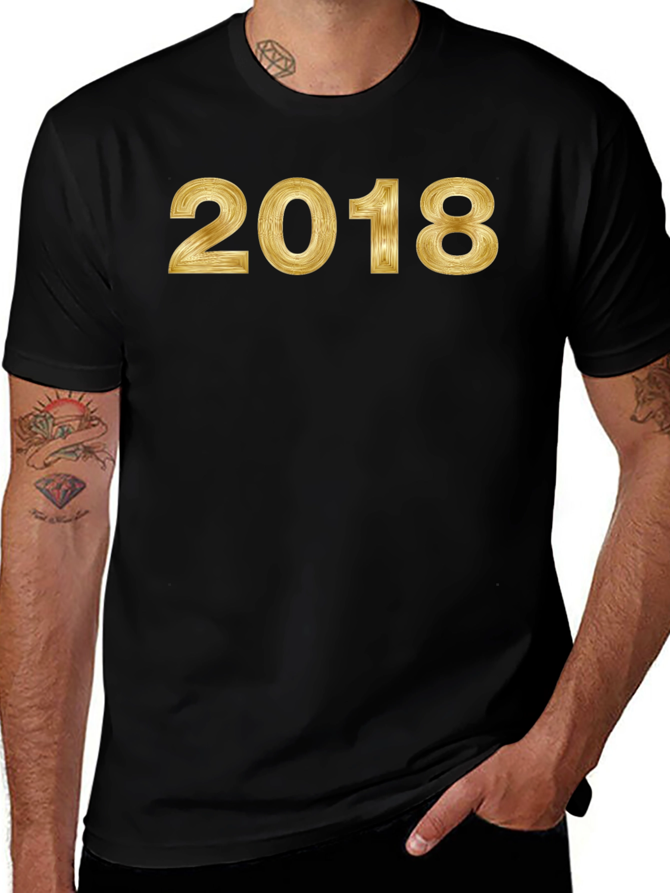 Golden 2018 Graphic Black T-Shirt