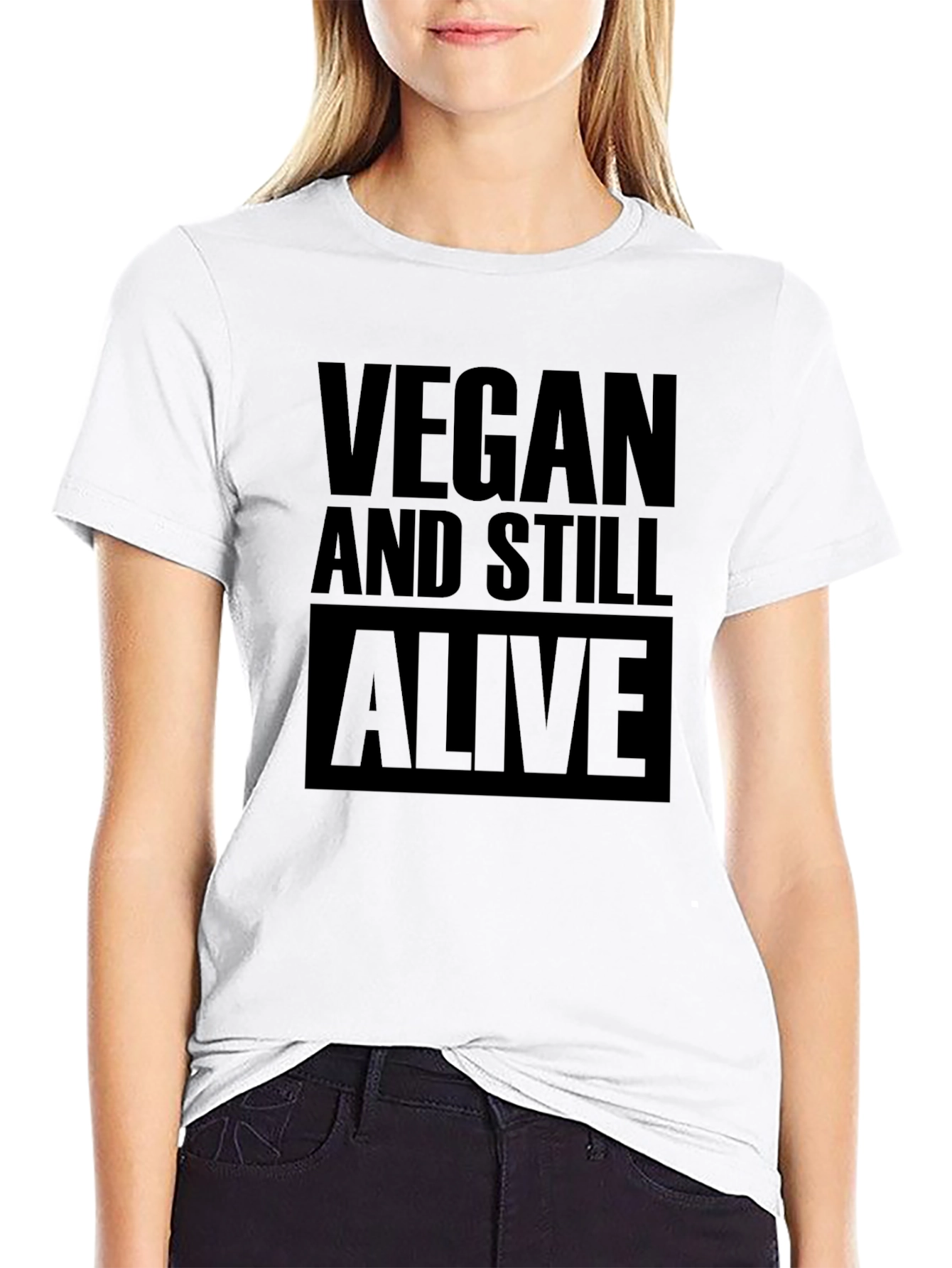 Vegan and Still Alive Black T-Shirt