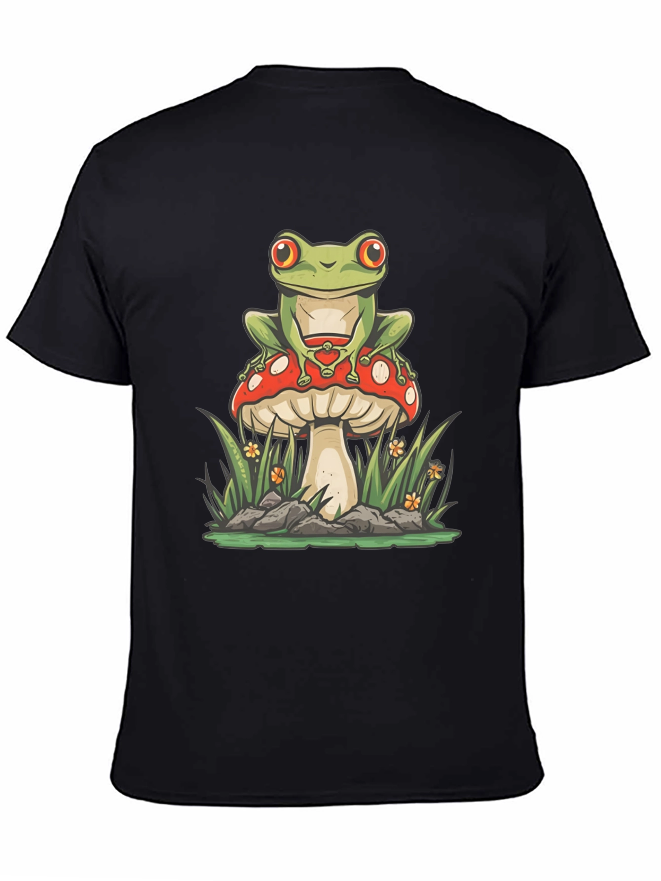 Frog on Mushroom Graphic Tee
