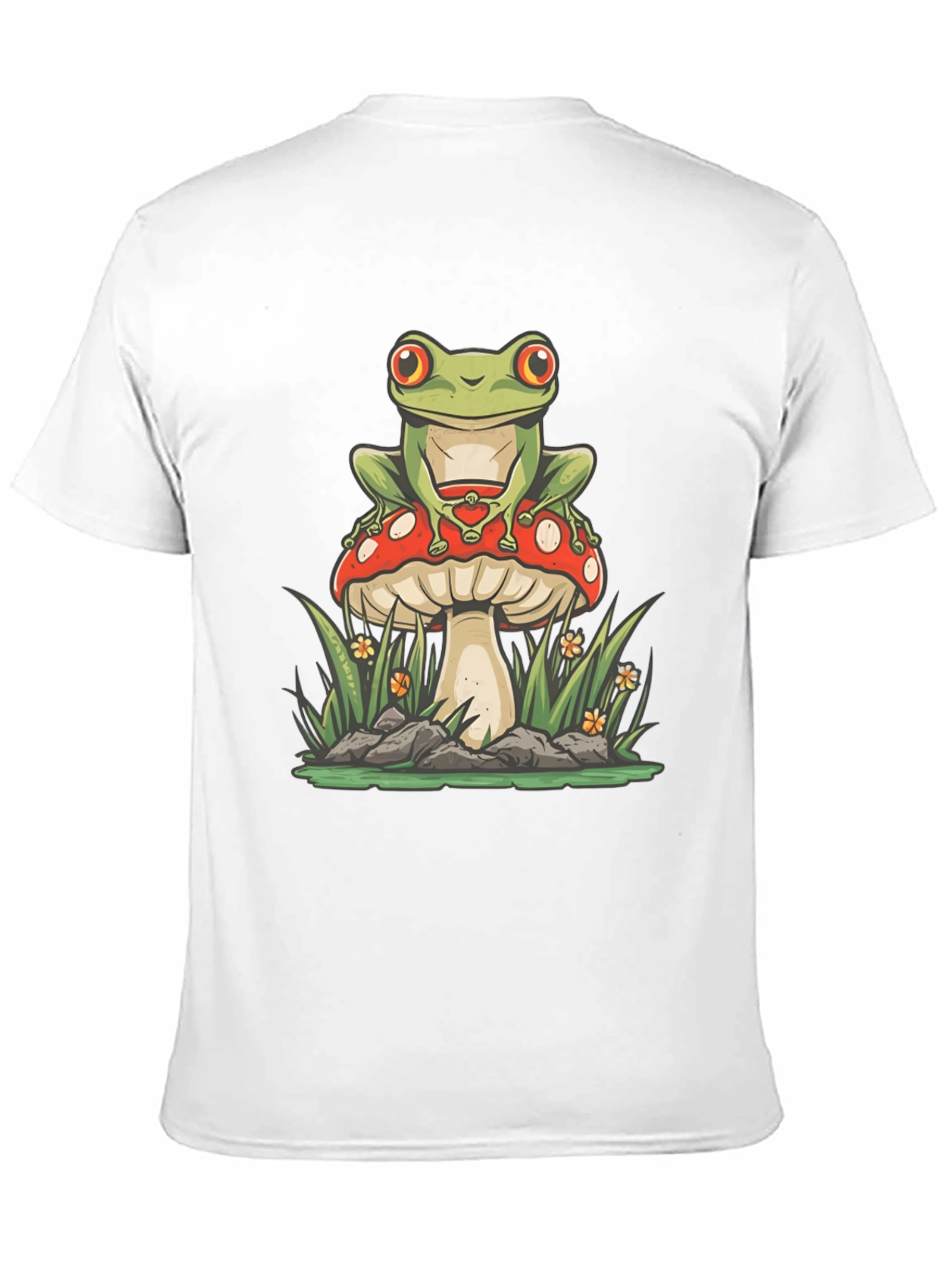 Frog on Mushroom Graphic Tee
