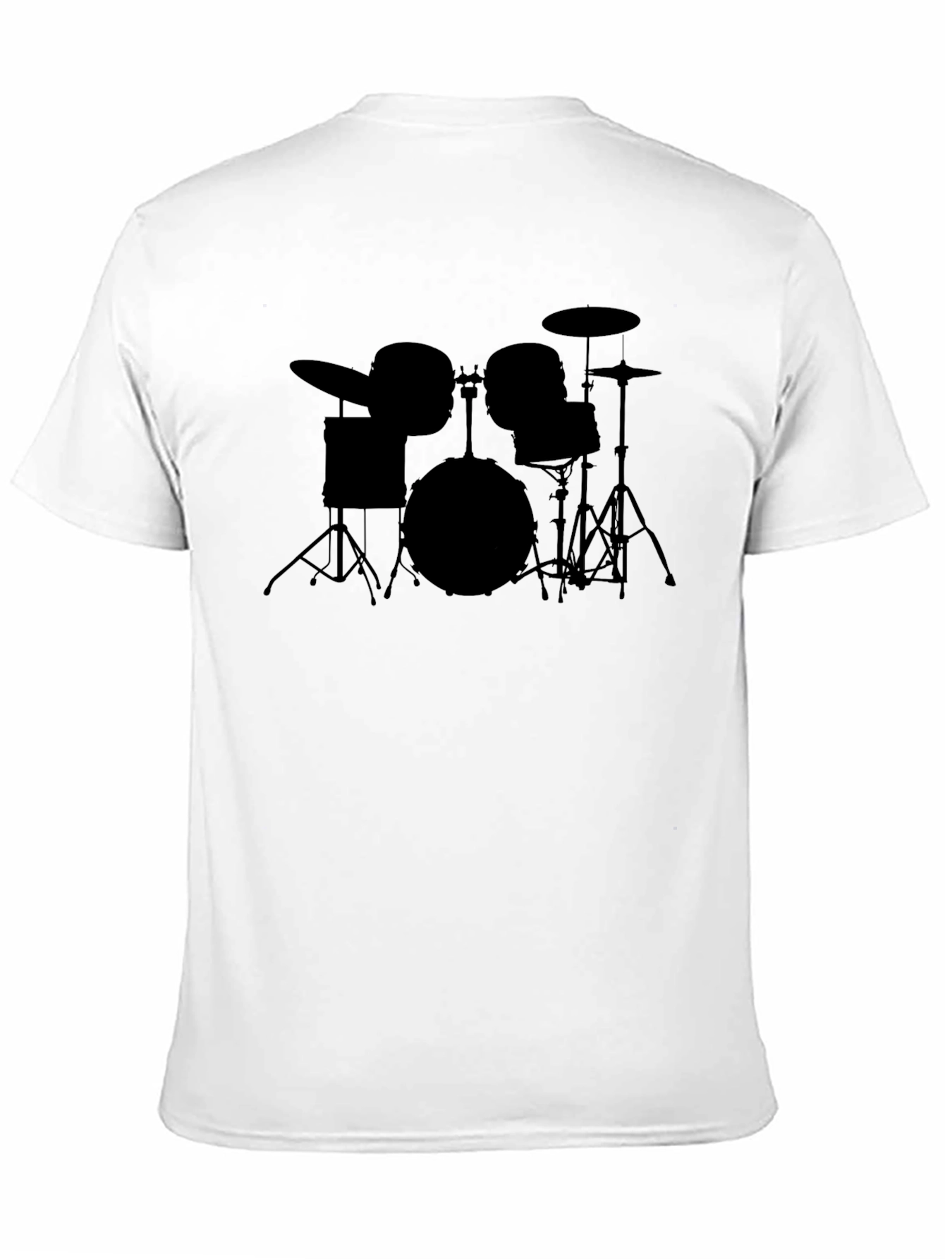 Drum Kit Silhouette Graphic T-Shirt